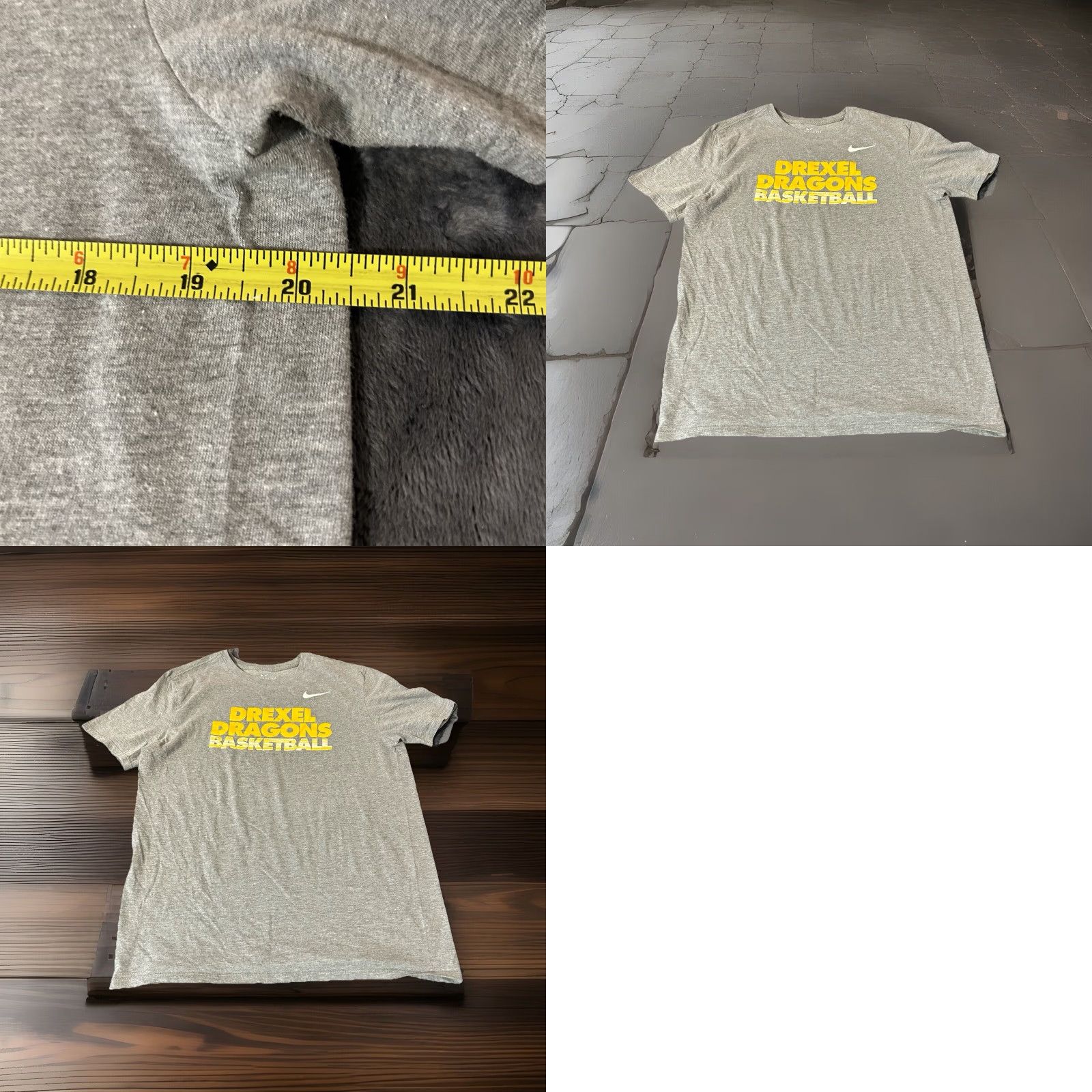 Nike Nike Just Do It Shirt Men Large Gray Drexel Dragons Basketball Logo Athletic Tee Size US L / EU 52-54 / 3 - 11 Thumbnail