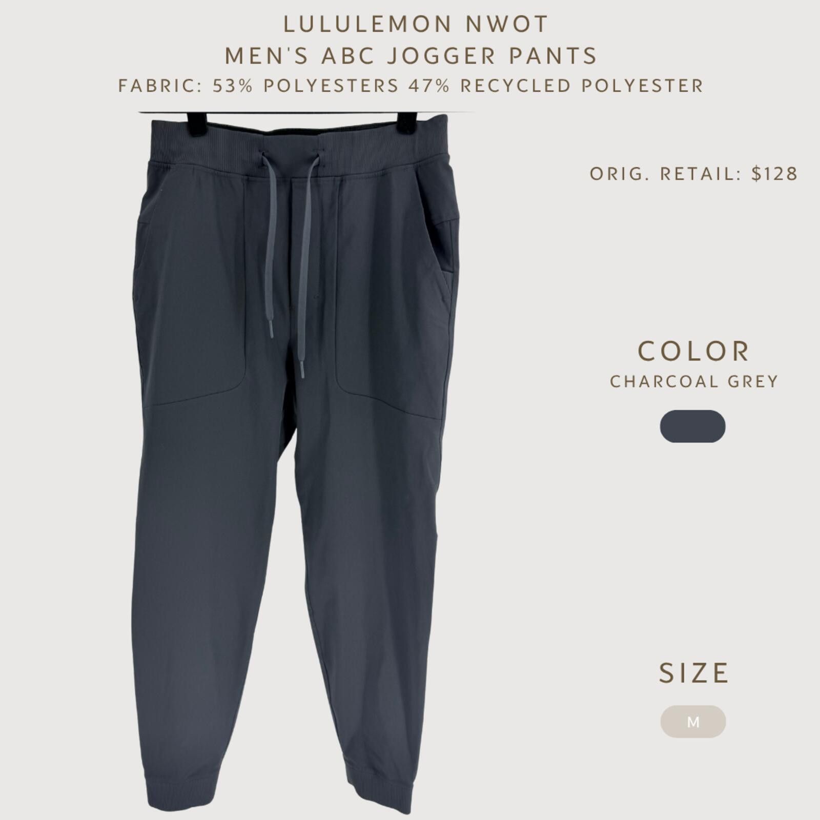 Lululemon Lululemon ABC Jogger Pants Charcoal Grey M Size US 32 / EU 48 - 2 Thumbnail