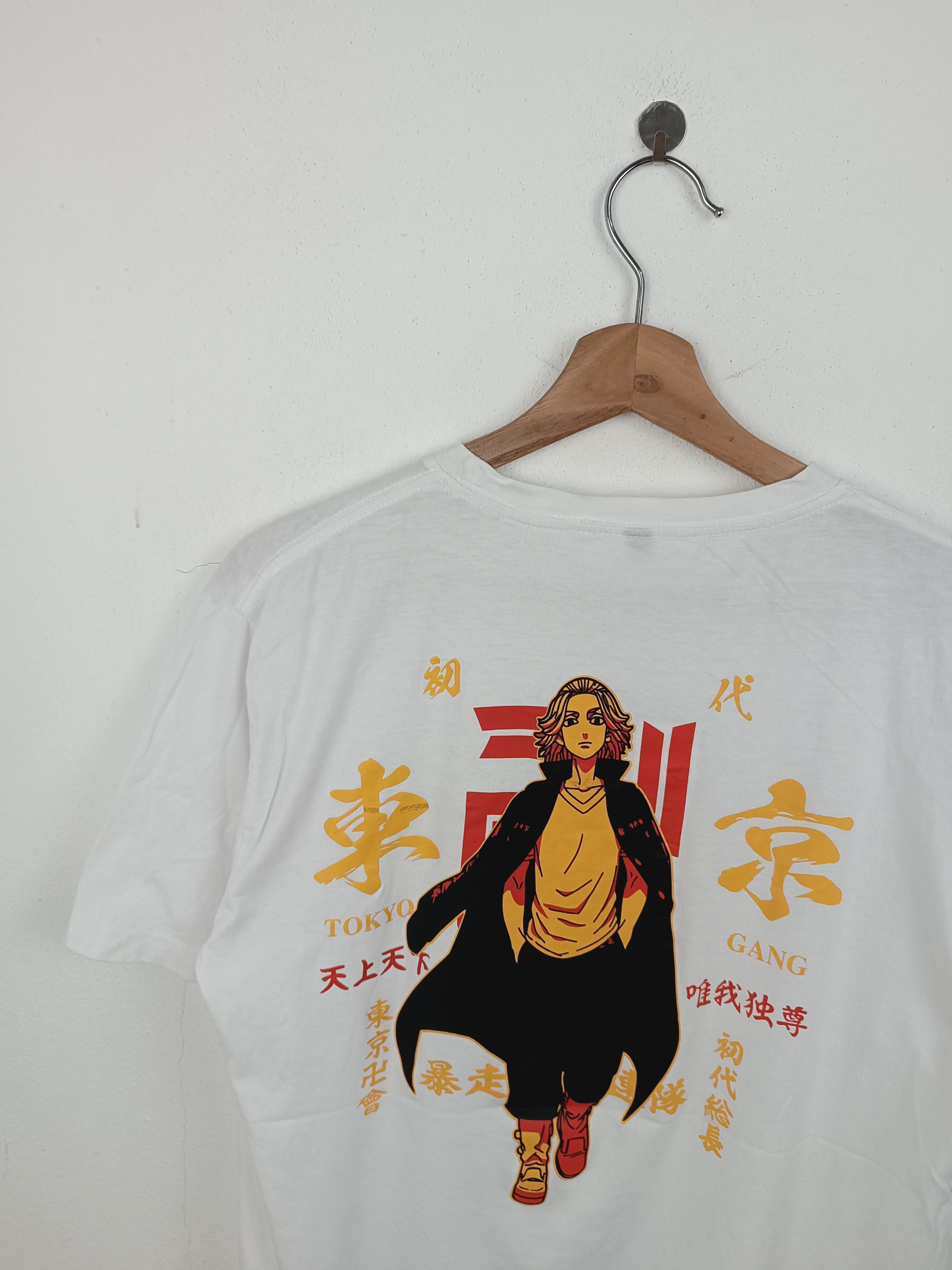Anime VINTAGE TOKYO REVENGERS GANG MIKEY TOMAN TEE bleach naruto Size US M / EU 48-50 / 2 - 11 Thumbnail