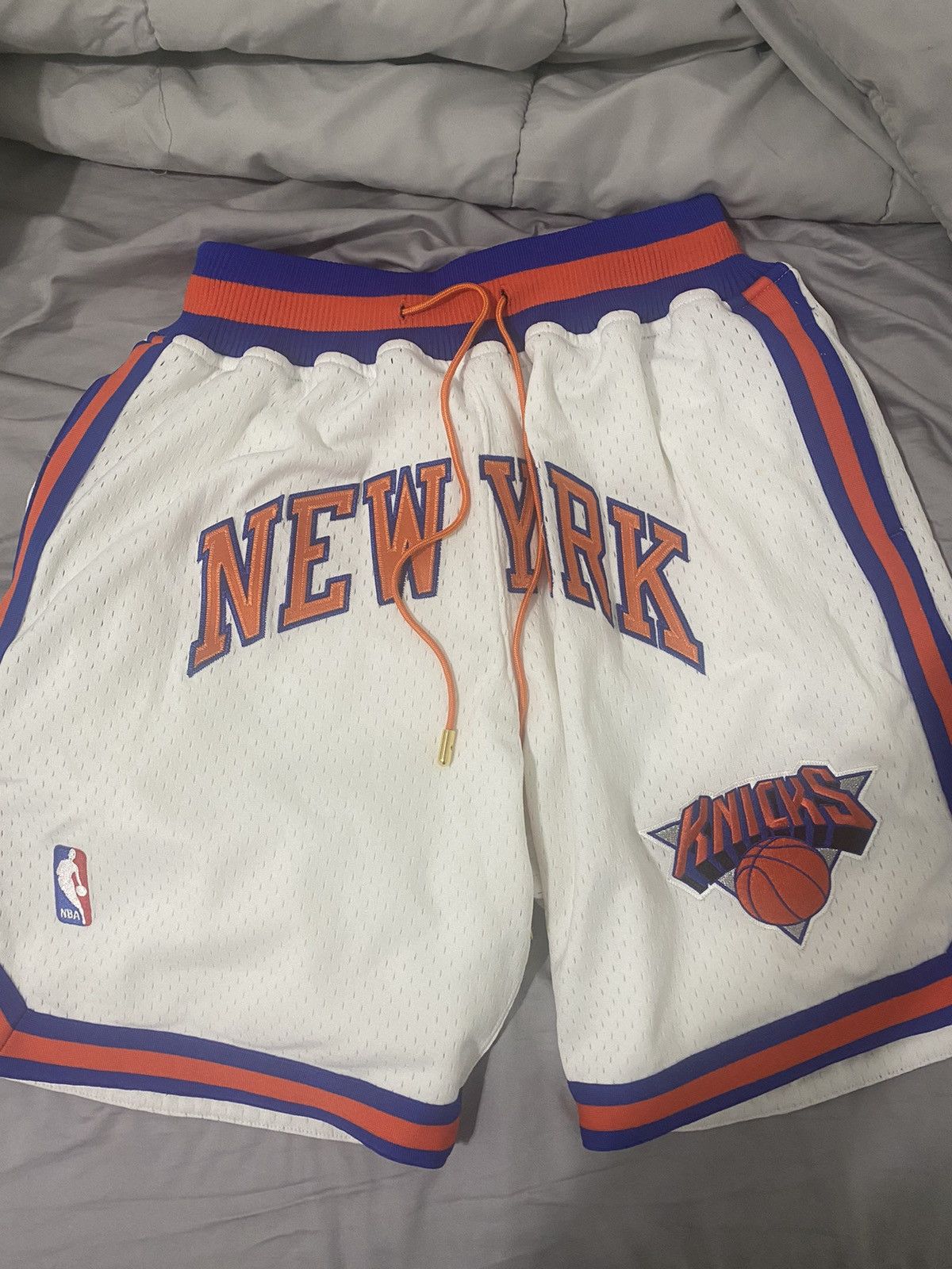 image of Just Don Knicks in White, Men's (Size 34)