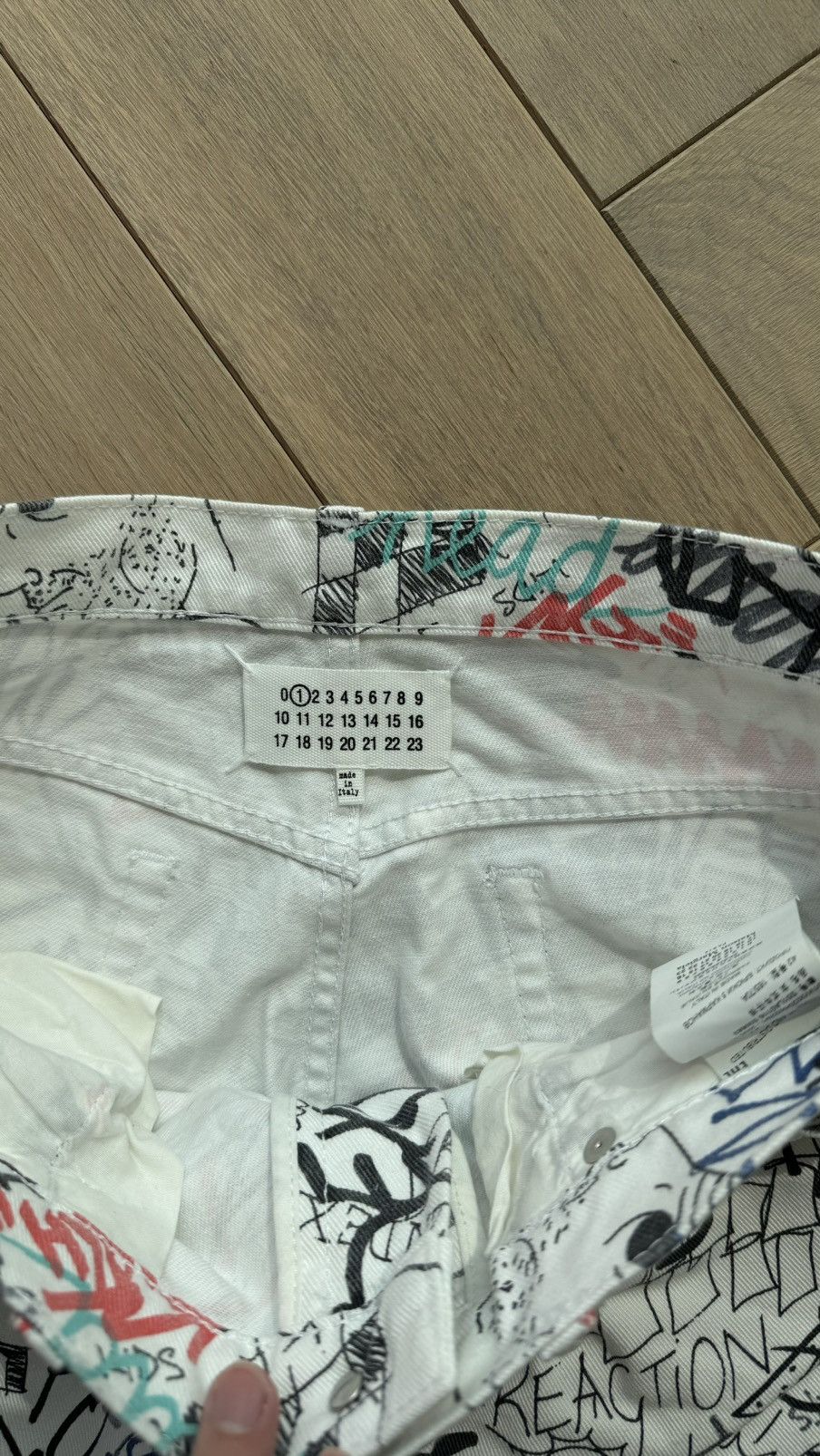Maison Margiela Margiela MM1 graffiti denim jeans 19aw 2019 Size US 31 - 3 Thumbnail