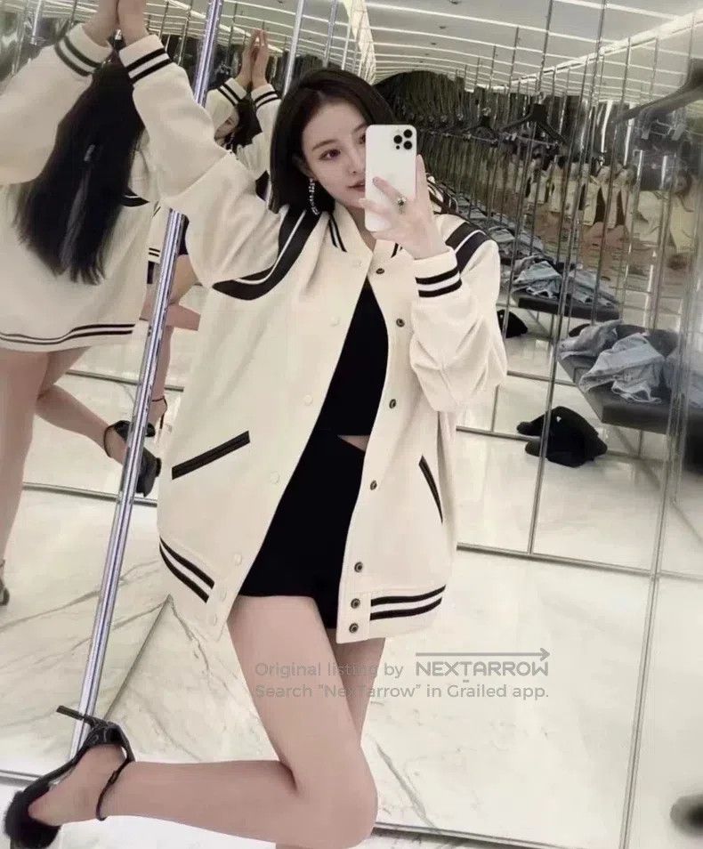 Saint Laurent Paris Saint Laurent Paris Wool and leather patched black and whi Size US M / EU 48-50 / 2 - 8 Thumbnail