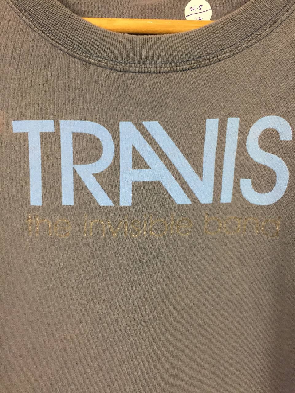 Band Tees Vtg 00s Travis Britpop Band The Invisible Band Album Tee Size US L / EU 52-54 / 3 - 4 Thumbnail