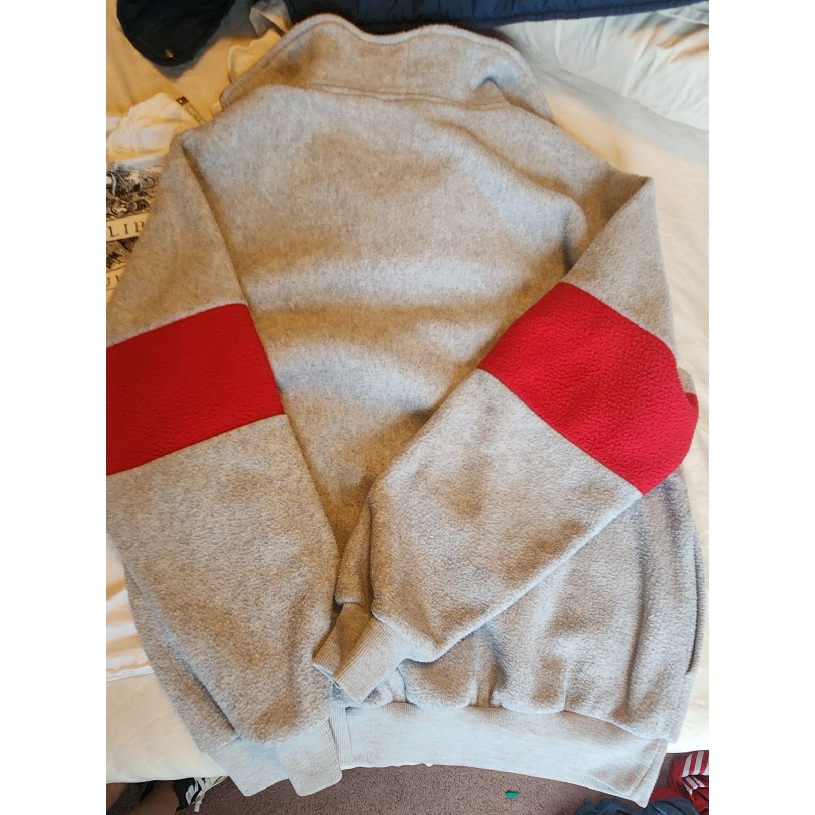 Vintage Vintage 90s Ted Mcgill Fleece Sweatshirt Block core Retro Size US XL / EU 56 / 4 - 3 Thumbnail