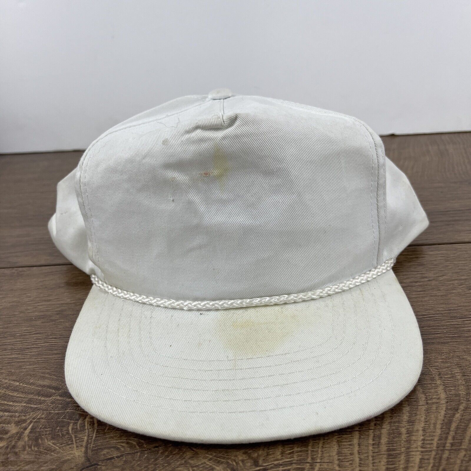 Other Plain White Snapback Hat White Hat Adjustable Snapback Adult Size ONE SIZE - 2 Thumbnail