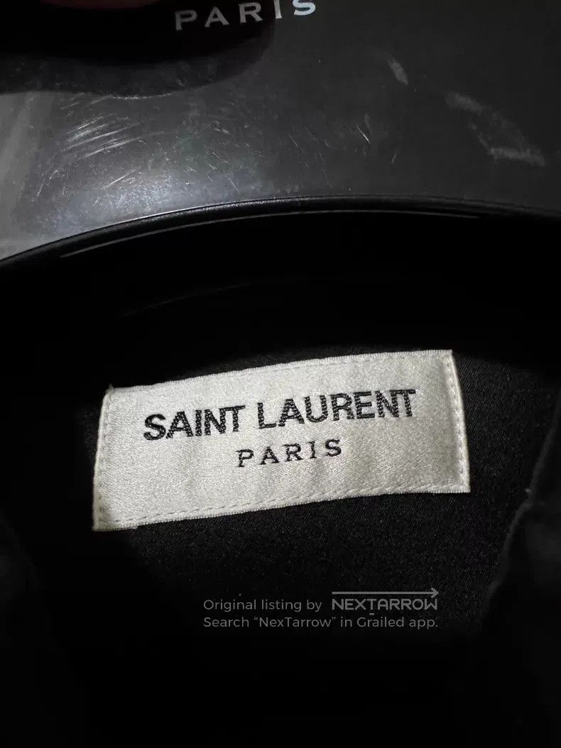 Saint Laurent Paris Saint Laurent Paris size 37 Satin Mulberry Silk Black Samu Size US S / EU 44-46 / 1 - 7 Thumbnail