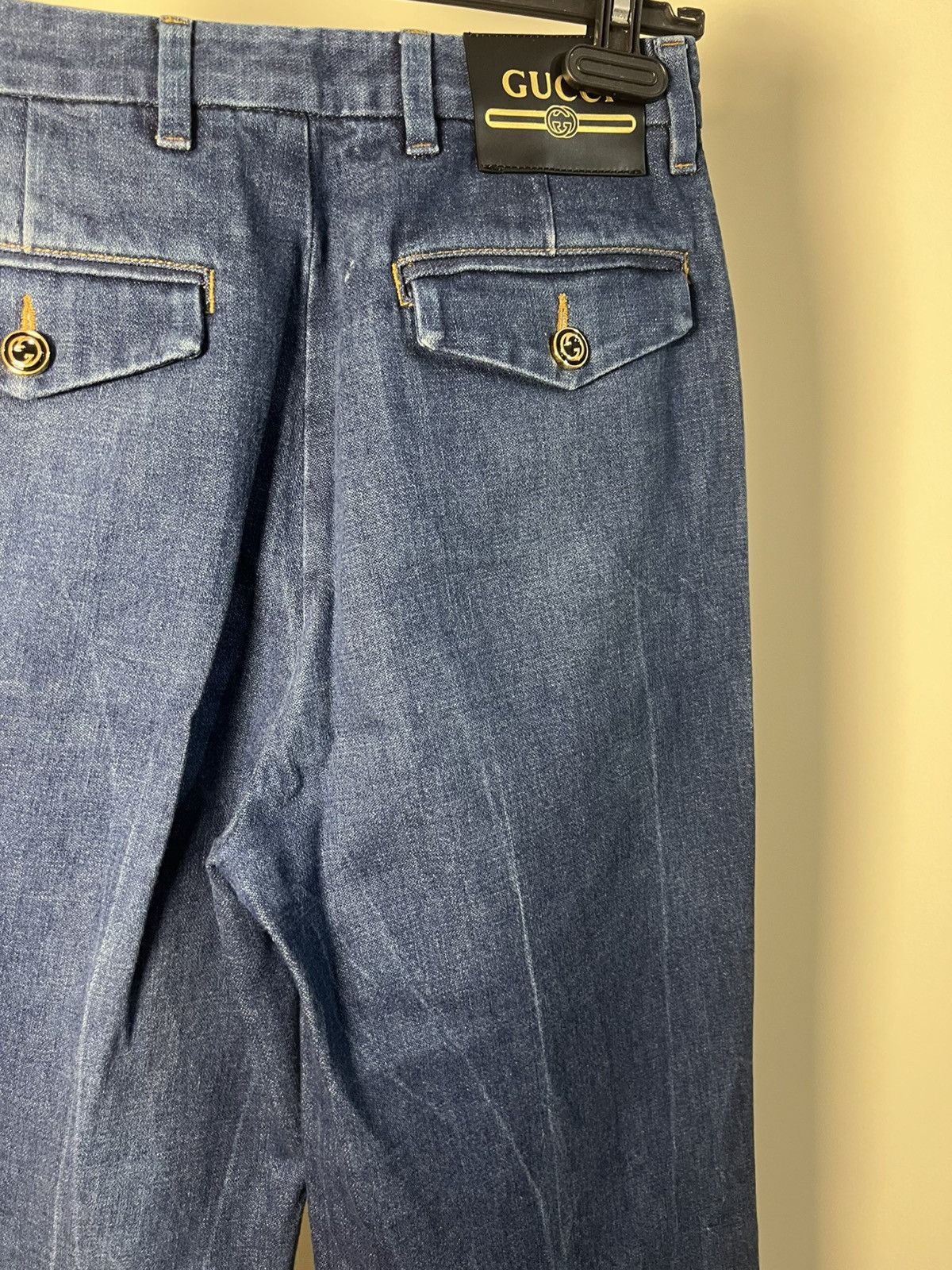 Gucci Gucci Wide Leg Flare Jeans Women’s Luxury Size 28" / US 6 / IT 42 - 7 Thumbnail