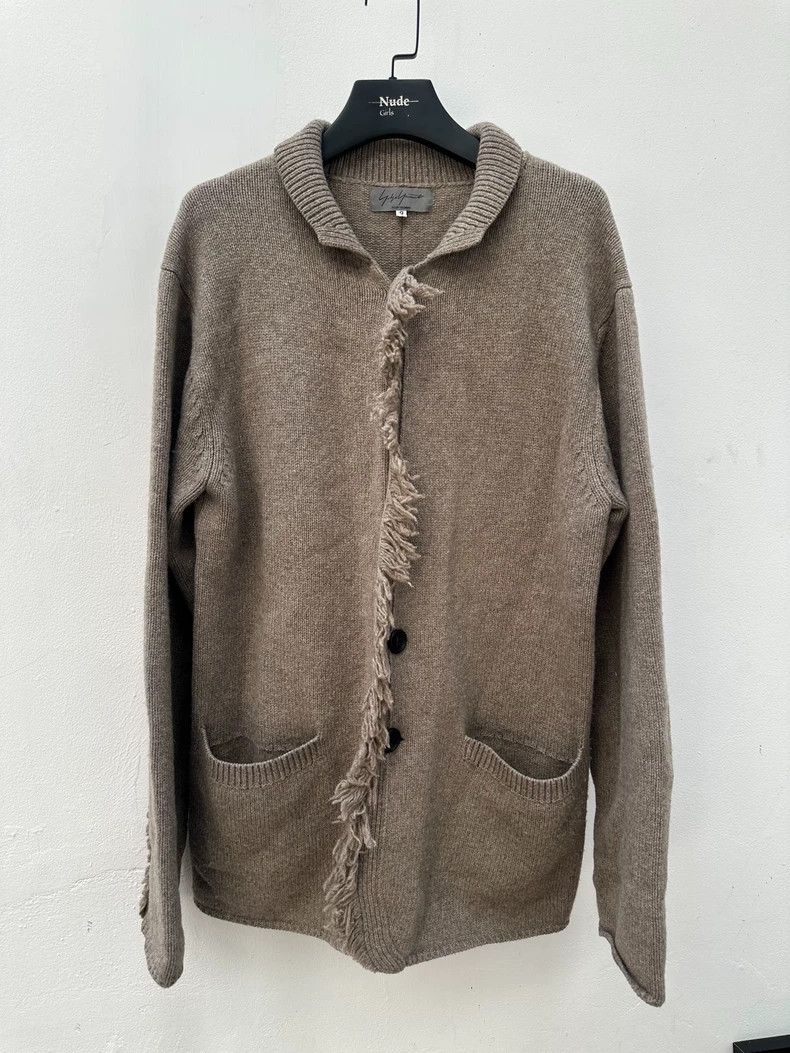 Yohji Yamamoto Yohji Yamamoto 08 Aw Fringed Cardigan Jacket 2504-Nextarrow Size US L / EU 52-54 / 3 - 1 Thumbnail
