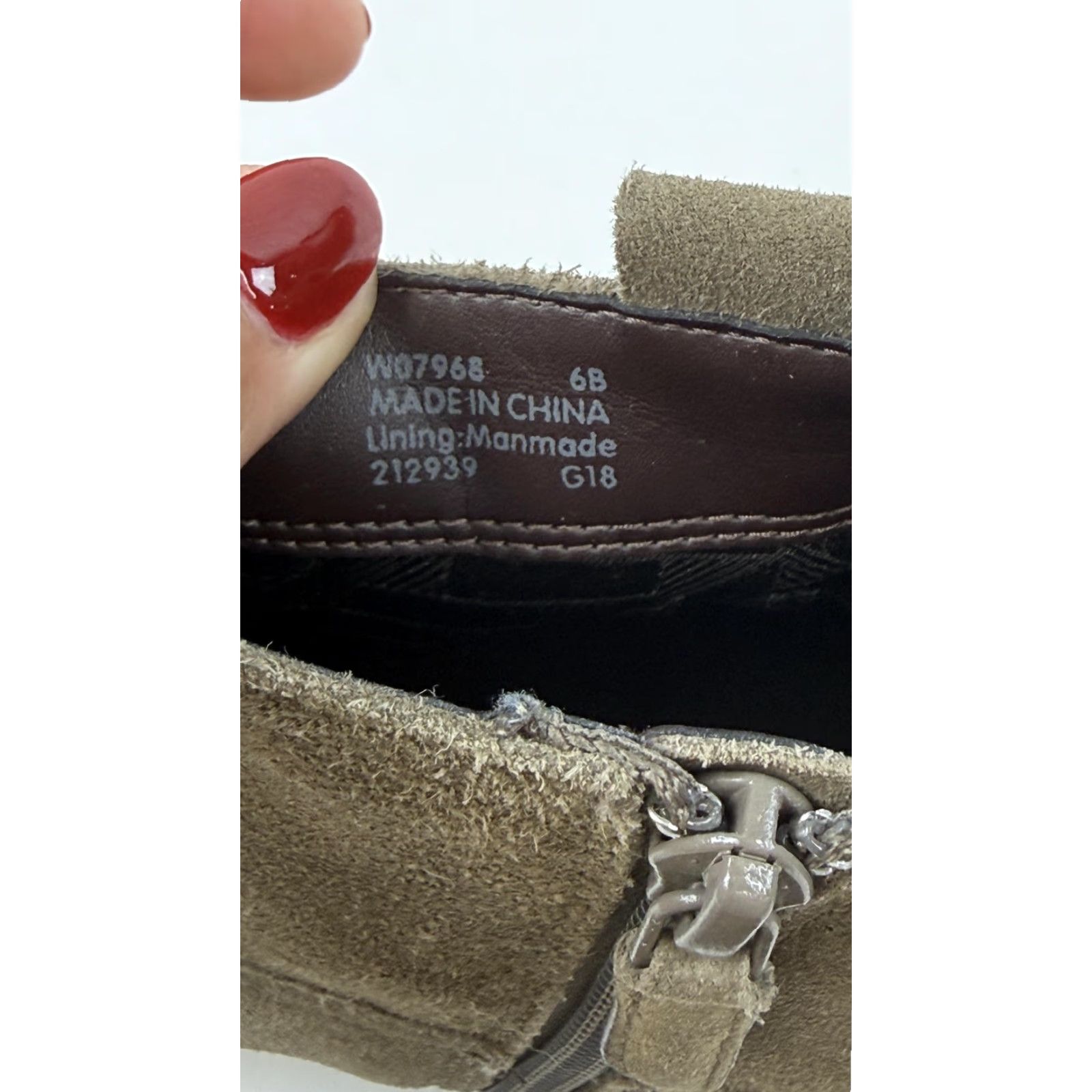 Cole Haan COLE HAAN Boots Womens Size 6 Taupe Suede Wedge Ankle Booties Zip Tassel Grand.OS 212939 - Casual Workwear Size US 6 / IT 36 - 5 Thumbnail