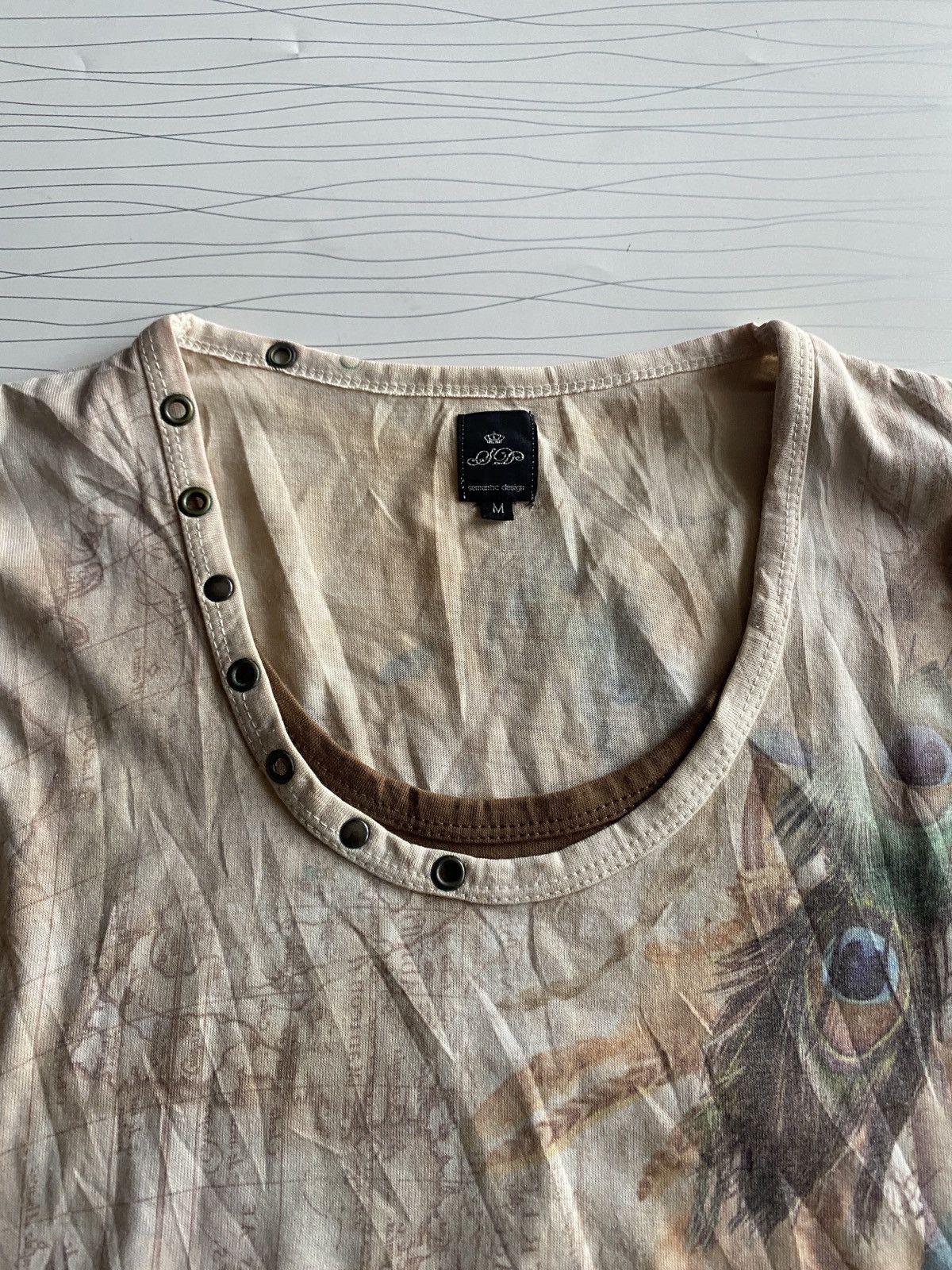 GOA SEMANTIC AOP HIPPIE GIPSY GOA STYLE TEE Size M / US 6-8 / IT 42-44 - 9 Thumbnail
