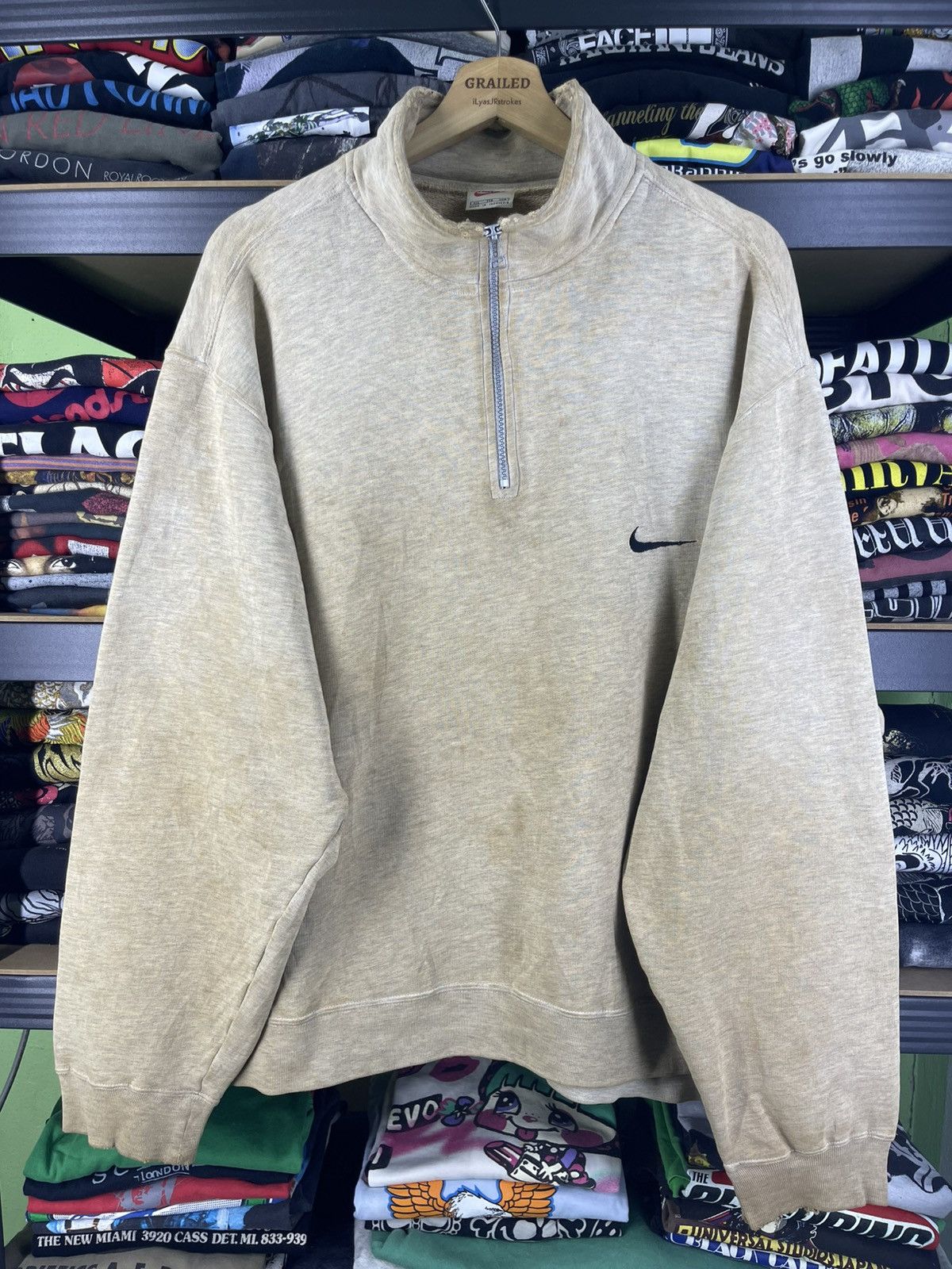 Nike Vintage 90's Nike HalfZipper Sweashirt Size US XXL / EU 58 / 5 - 1 Thumbnail
