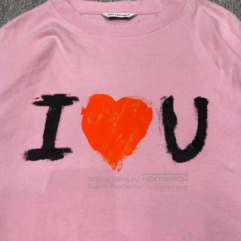 Balenciaga Balenciaga Pink Valentine's Day Limited Love Heart Long Sl Size US XS / EU 42 / 0 - 6 Thumbnail