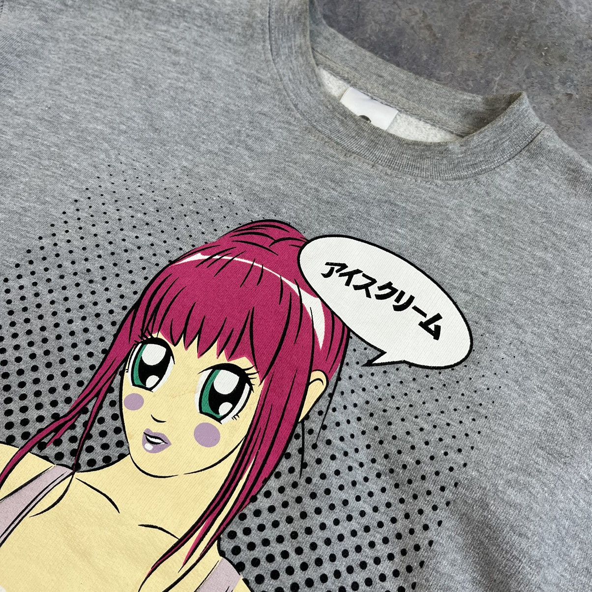 Billionaire Boys Club × Icecream VINTAGE ICE CREAM BBC ANIME GIRL SWEATSHIRT CREWNECK SIZE S Size US S / EU 44-46 / 1 - 6 Thumbnail
