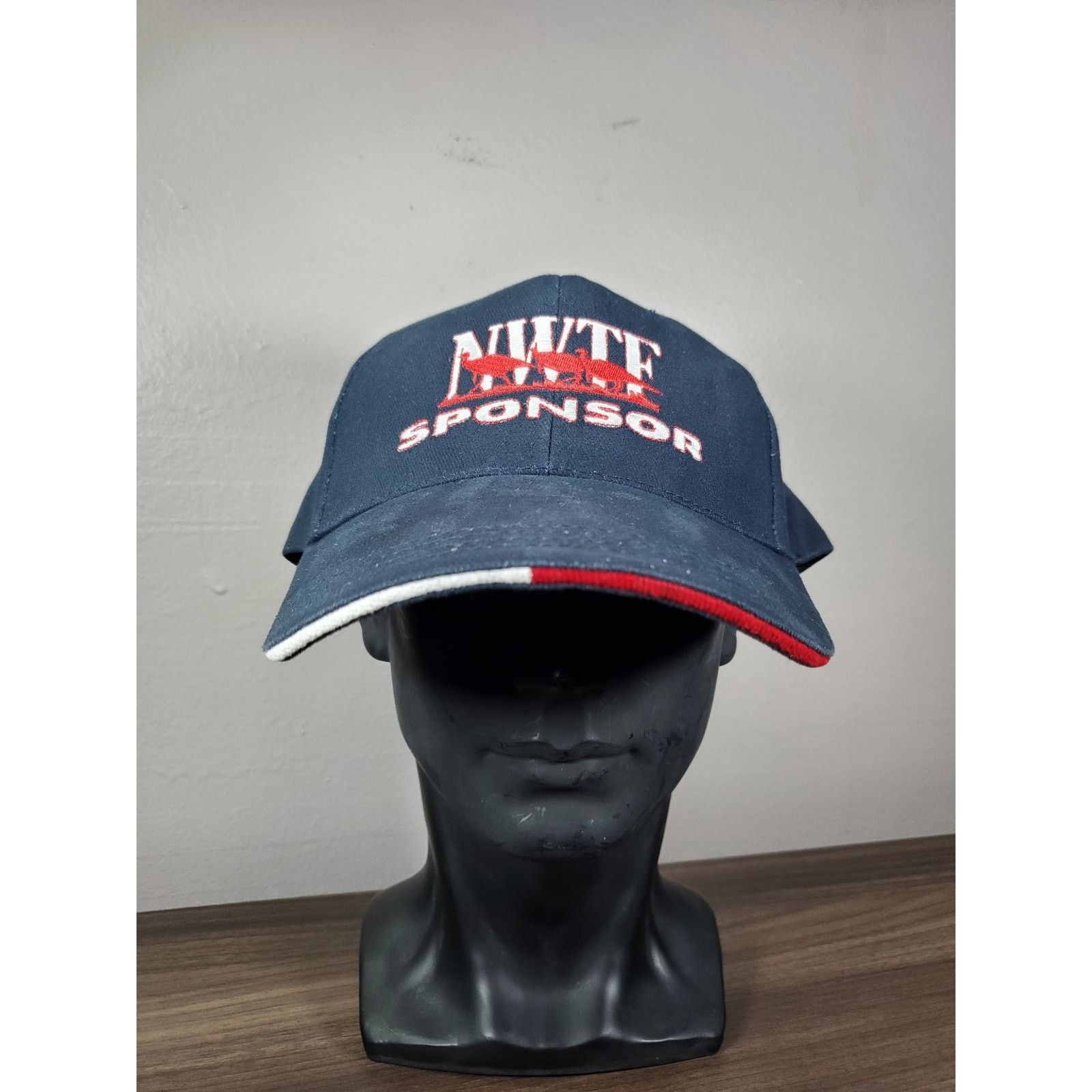 Vintage NWTF Sponsor Hat Adjustable Navy Blue Hunting Cap Turkey Size ONE SIZE - 3 Thumbnail