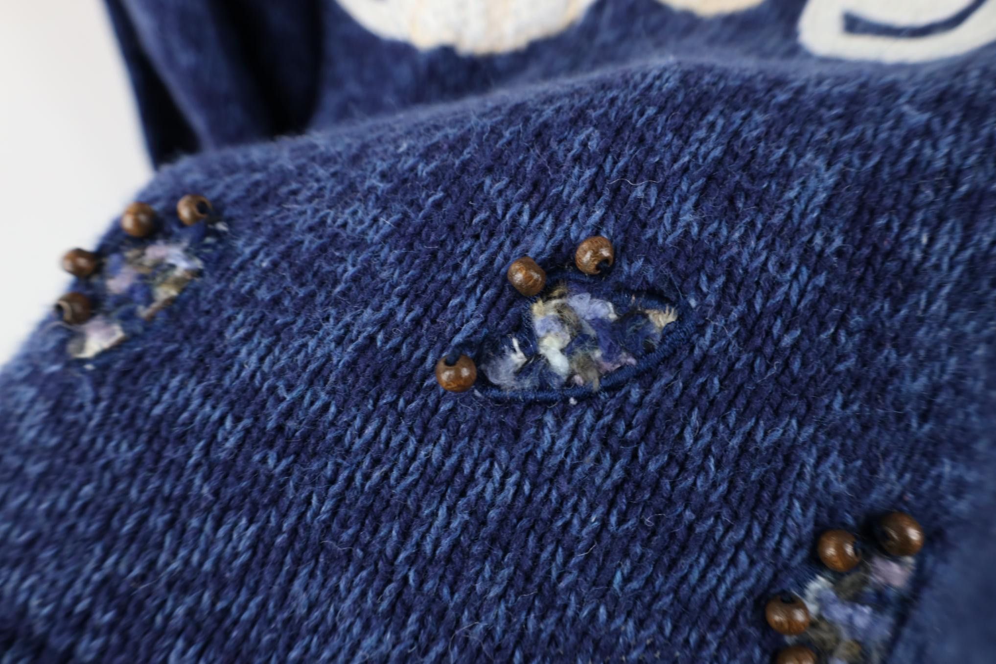 Vintage Vintage 90s Streetwear Art Cat Kitten Marled Knit Sweater Size L / US 10 / IT 46 - 6 Thumbnail