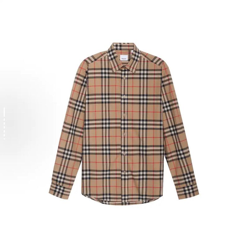 Burberry Burberry Spring Autumn Khaki Check Shirt Size US S / EU 44-46 / 1 - 1 Thumbnail