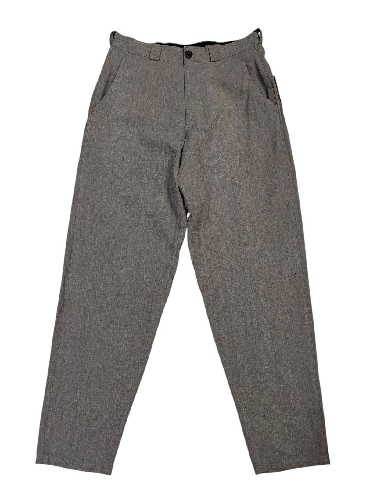 Yohji Yamamoto 💥 Y's For Men Yohji Yamamoto men Linen Cotton Trouser Pant Size US 34 / EU 50 - 2 Thumbnail