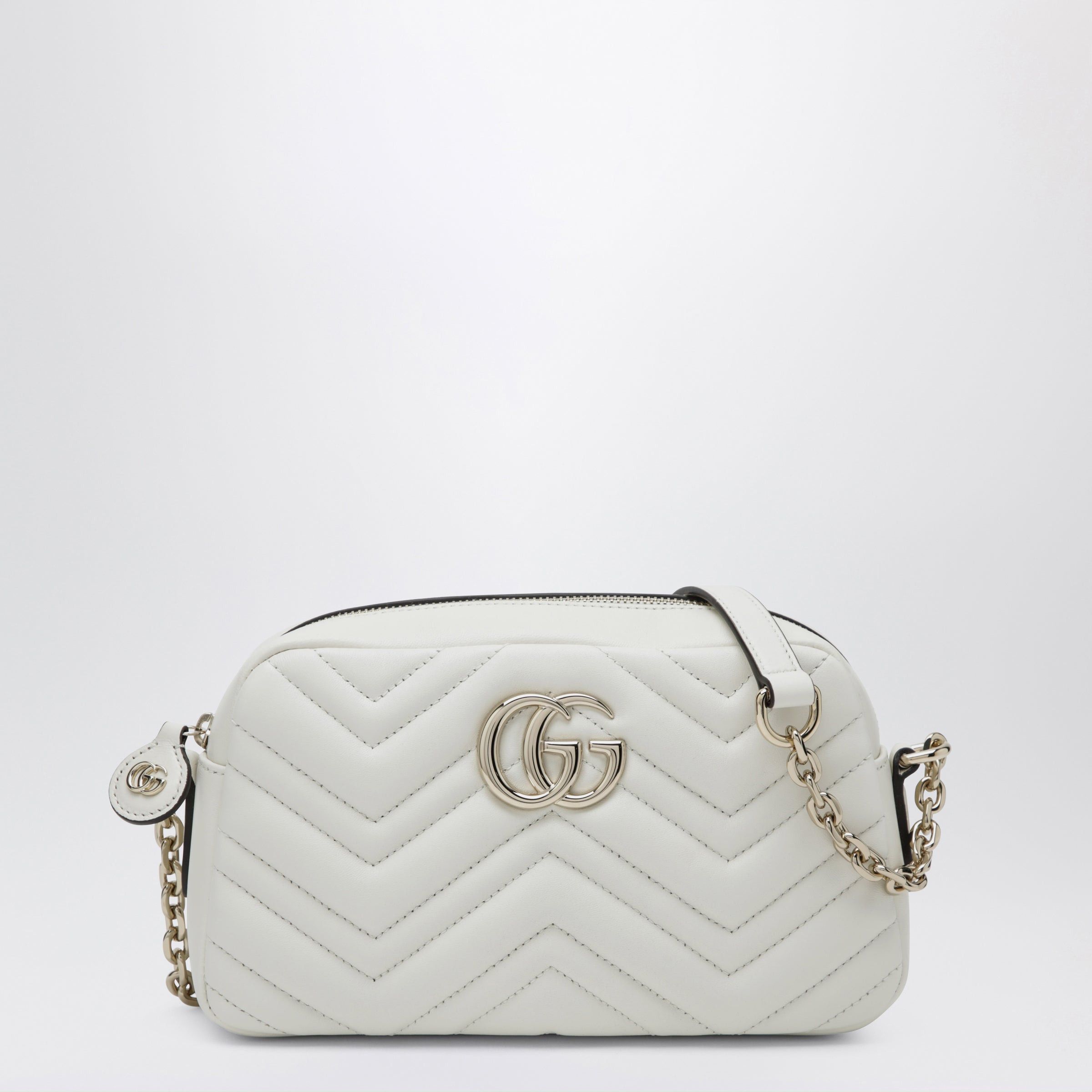 Gucci Gucci Gg Marmont Small White Camera Bag Size ONE SIZE - 1 Thumbnail