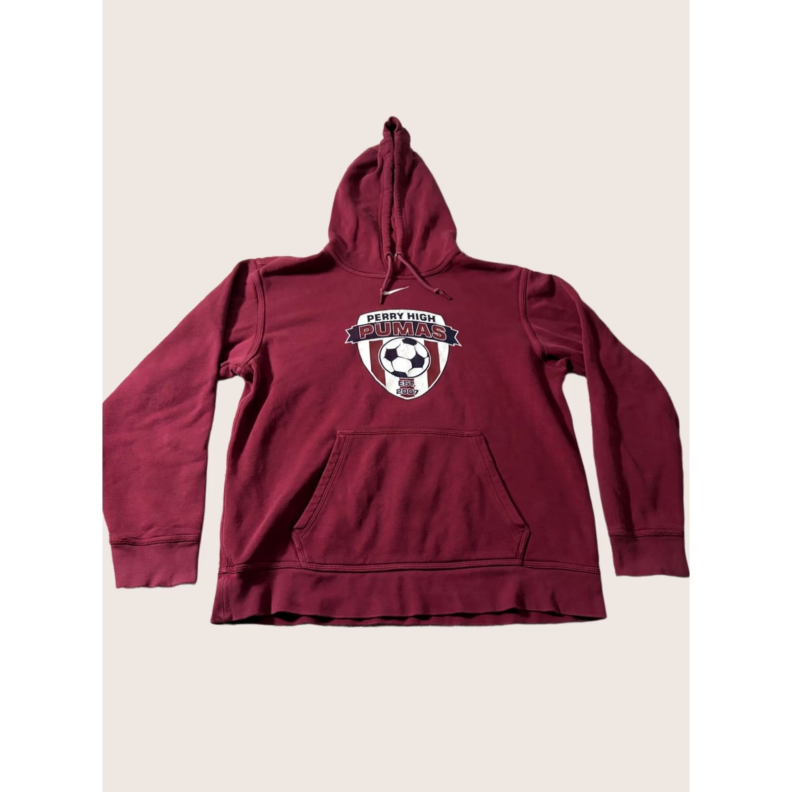 Nike Nike Hoodie Mens Medium Red Perry High Pumas Soccer Fleece Sweatshirt 598437-610 Size US M / EU 48-50 / 2 - 1 Thumbnail
