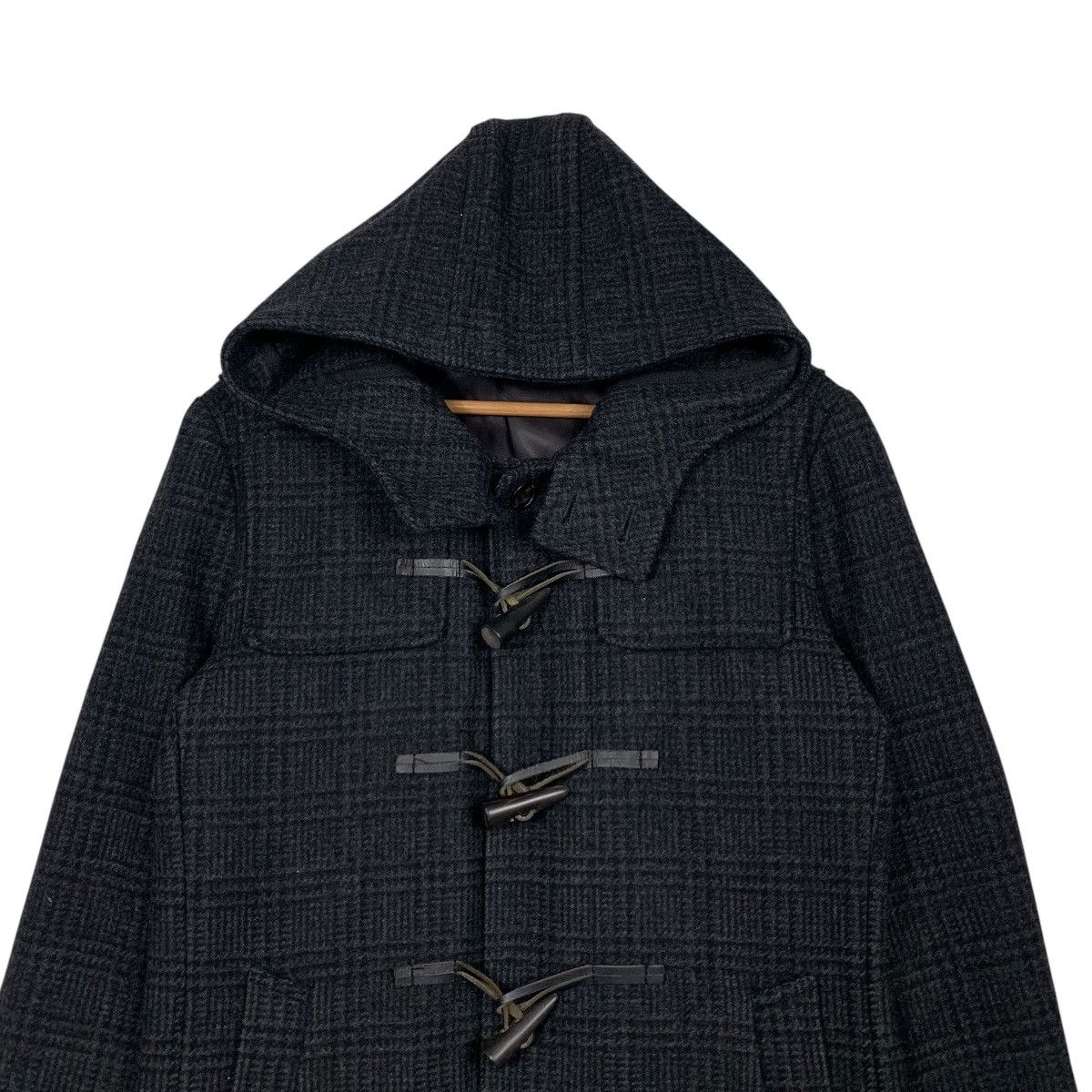 Schlussel SCHLUSSEL Checked Wool Duffle Coat Jacket #2439-C109 Size US S / EU 44-46 / 1 - 2 Thumbnail
