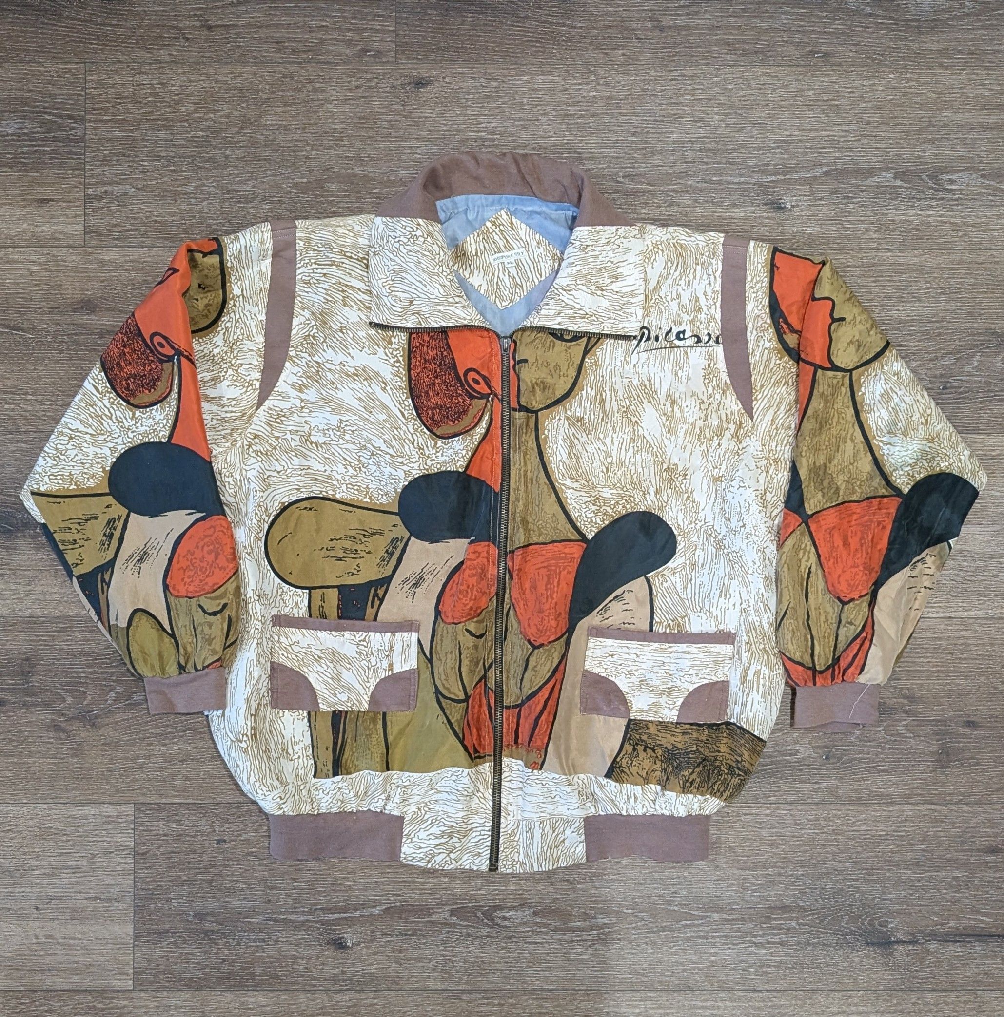 Other Vintage Picasso silk bomber jacket - SIZE XL Size US XL / EU 56 / 4 - 1 Thumbnail