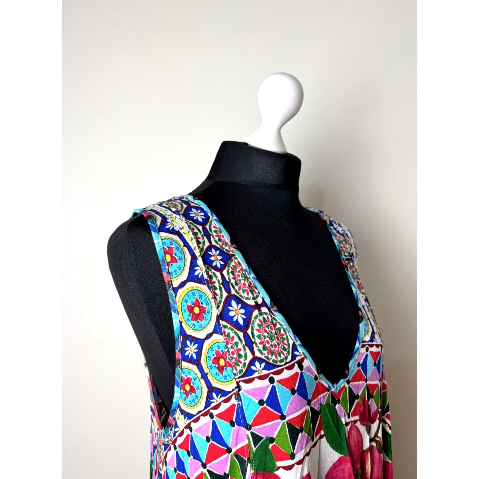 Desigual Desigual Womens Shirt Tunic XL Multicoloured Tunic Dress Length 84 cm Armpit to Armpit 50 cm Womens XL Desigual Shirt Tunic Multicoloured Size XL / US 12-14 / IT 48-50 - 2 Thumbnail