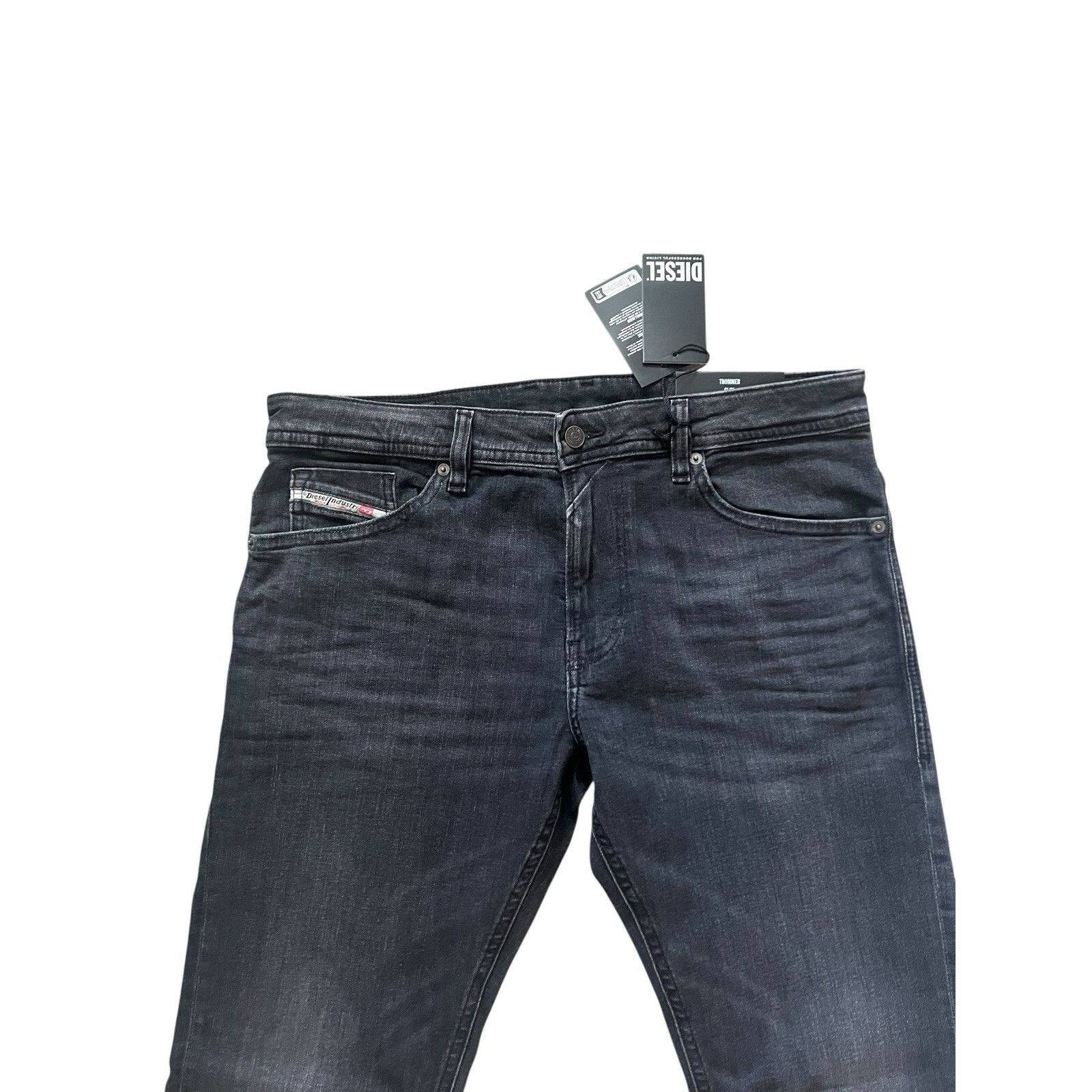 Diesel Diesel Mens Thommer Slim Fit Jeans RB063 Black Size 34/32 Size US 34 / EU 50 - 2 Thumbnail
