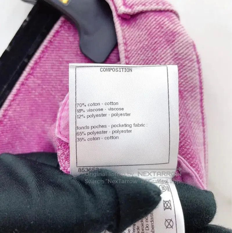 Chanel Chanel Pink Logo Women's Denim Jeans . Size 23" - 9 Thumbnail