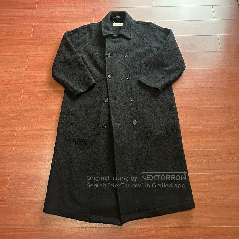 Other Comme Des Garcons Vintage black woolen long trench coat Size L / US 10 / IT 46 - 1 Thumbnail