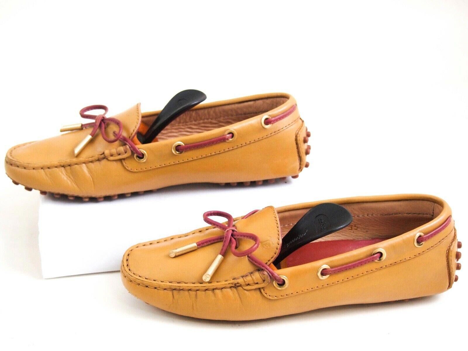 Tod's Tod's Gommino Driving Loafers Beige Leather EU 35 US 5 Size US 5 / IT 35 - 4 Thumbnail