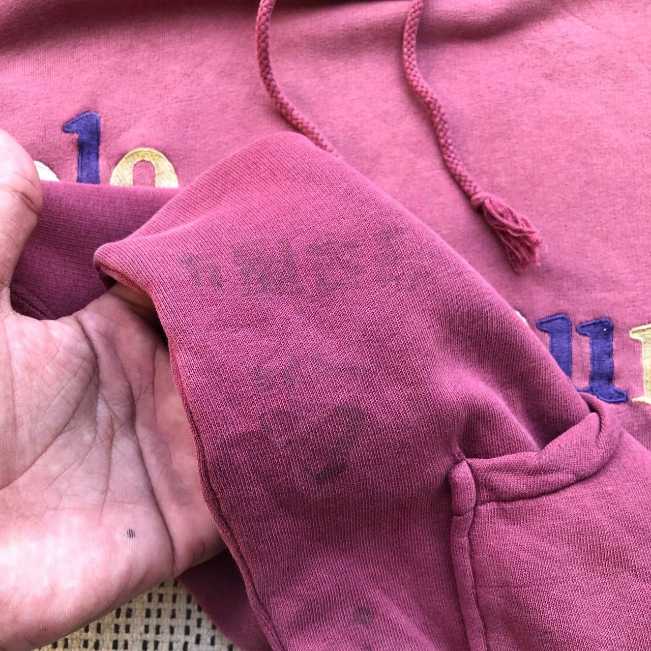 Polo Ralph Lauren × Vintage VINTAGE POLO RALPH LAUREN SPELLOUT WORN HOODIE Size US L / EU 52-54 / 3 - 8 Thumbnail