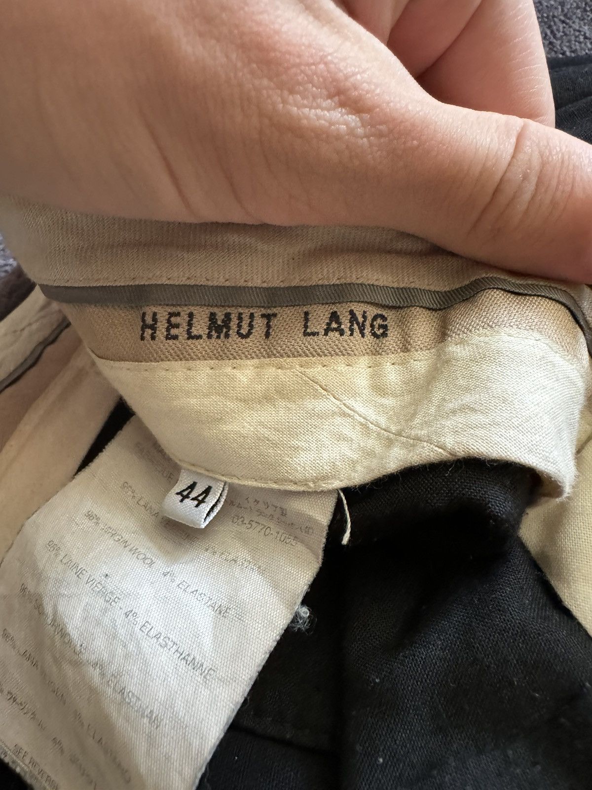 Helmut Lang Vintage 2000s Helmut Lang Straight Wool Suit Pants Size 30" / US 8 / IT 44 - 10 Thumbnail