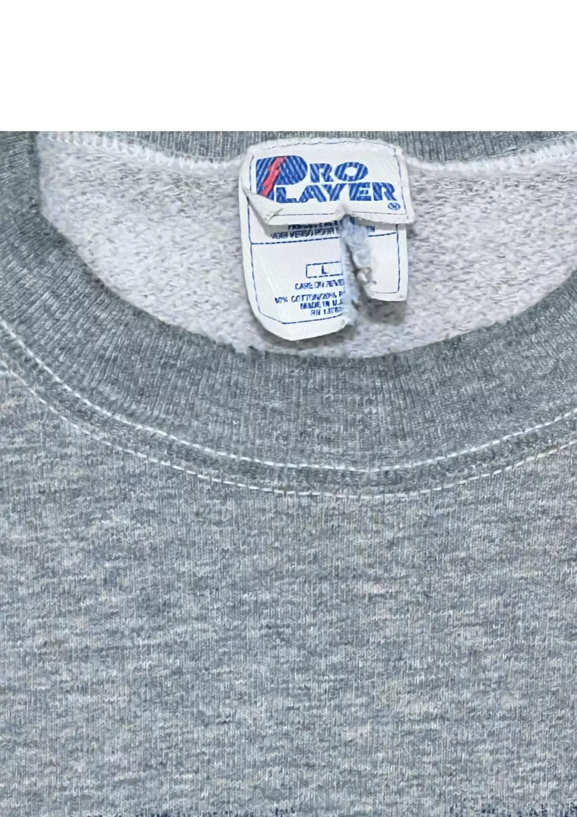 Vintage Vintage Pro Player NYC gray faded crewneck size L Size US L / EU 52-54 / 3 - 4 Thumbnail