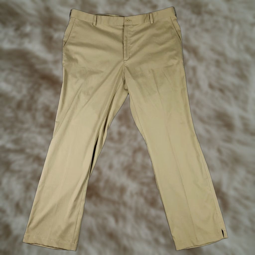 Nike Nike Pants Mens 40x32 Khaki Dri-FIT Stretch Performance Golf Trousers Flat Front Size US 40 / EU 56 - 1 Thumbnail
