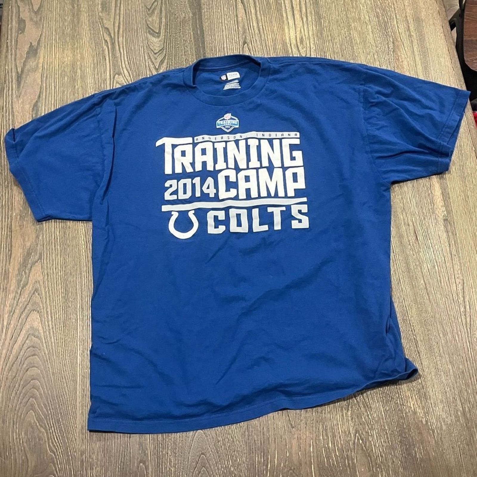NFL NFL T-Shirt 2014 Colts Training Camp Short Sleeve Blue 2XL Size US XXL / EU 58 / 5 - 1 Thumbnail