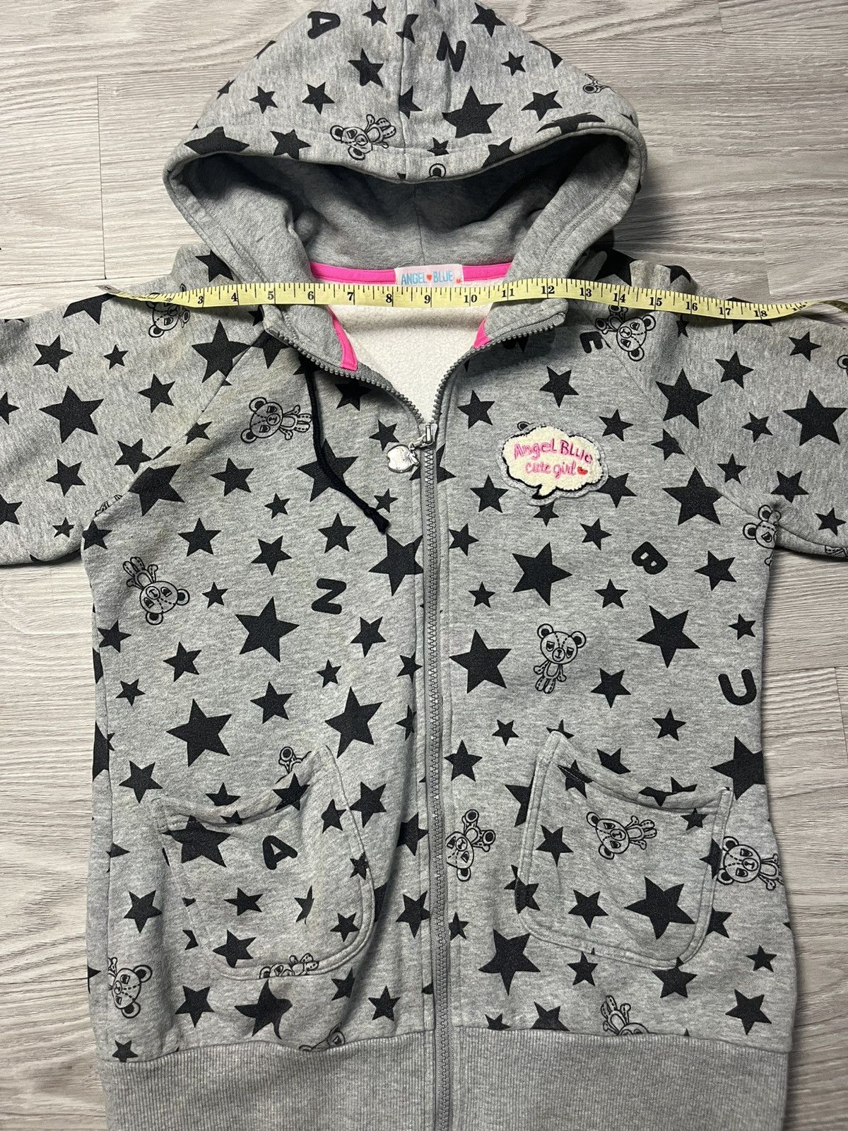 Angel Blue 2000s Angel Blue All Over Printed Y2k Hoodie Size M / US 6-8 / IT 42-44 - 7 Thumbnail