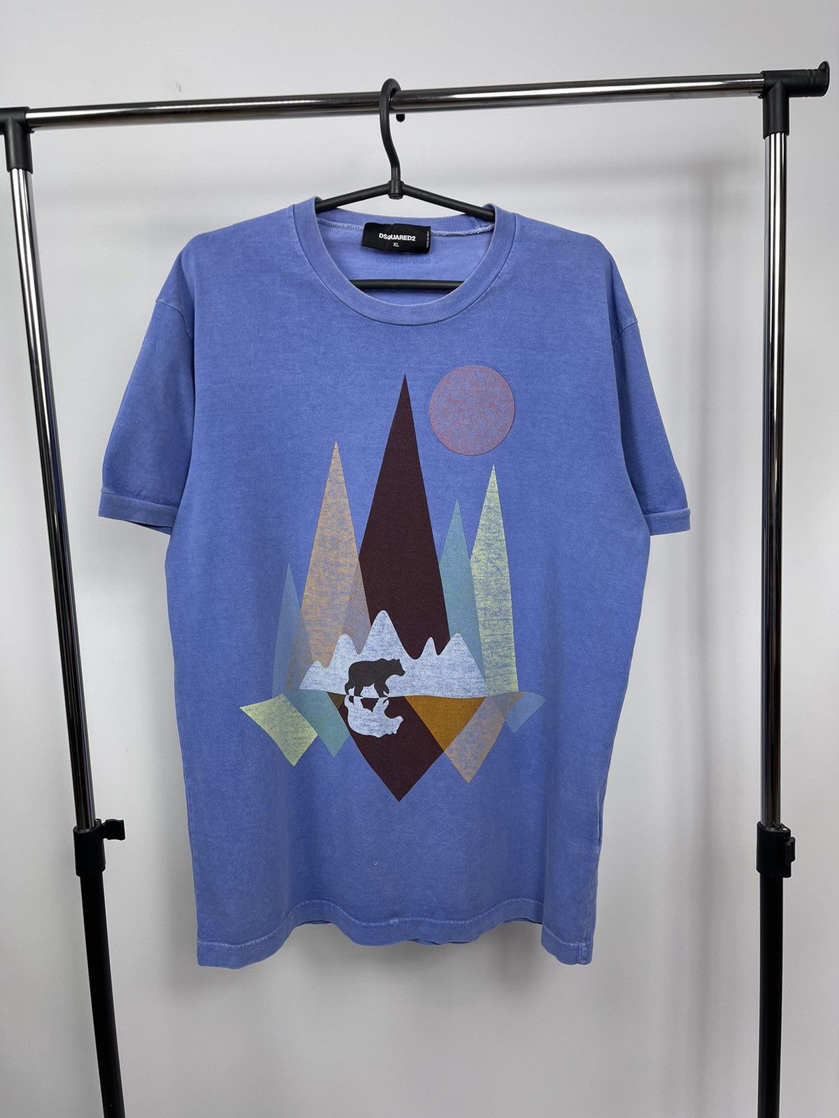 Dsquared2 Dsquared2 T-Shirt Size XL Blue Central Logo Made in Italy Size US XL / EU 56 / 4 - 1 Thumbnail