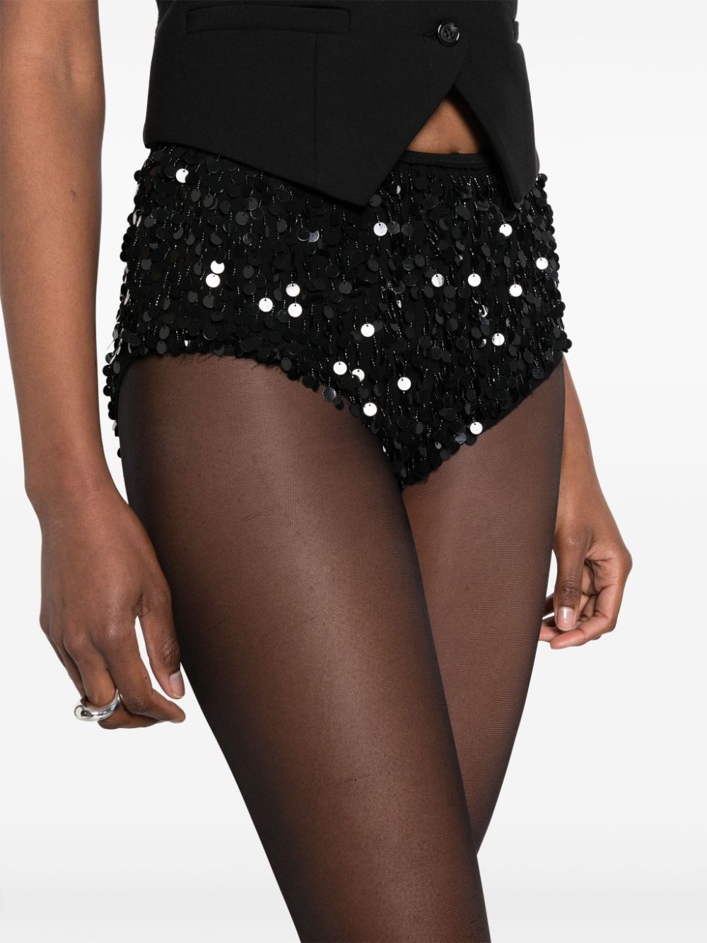 Maison Margiela o1y0625 Mini Short in Black Size 28" / US 6 / IT 42 - 2 Thumbnail