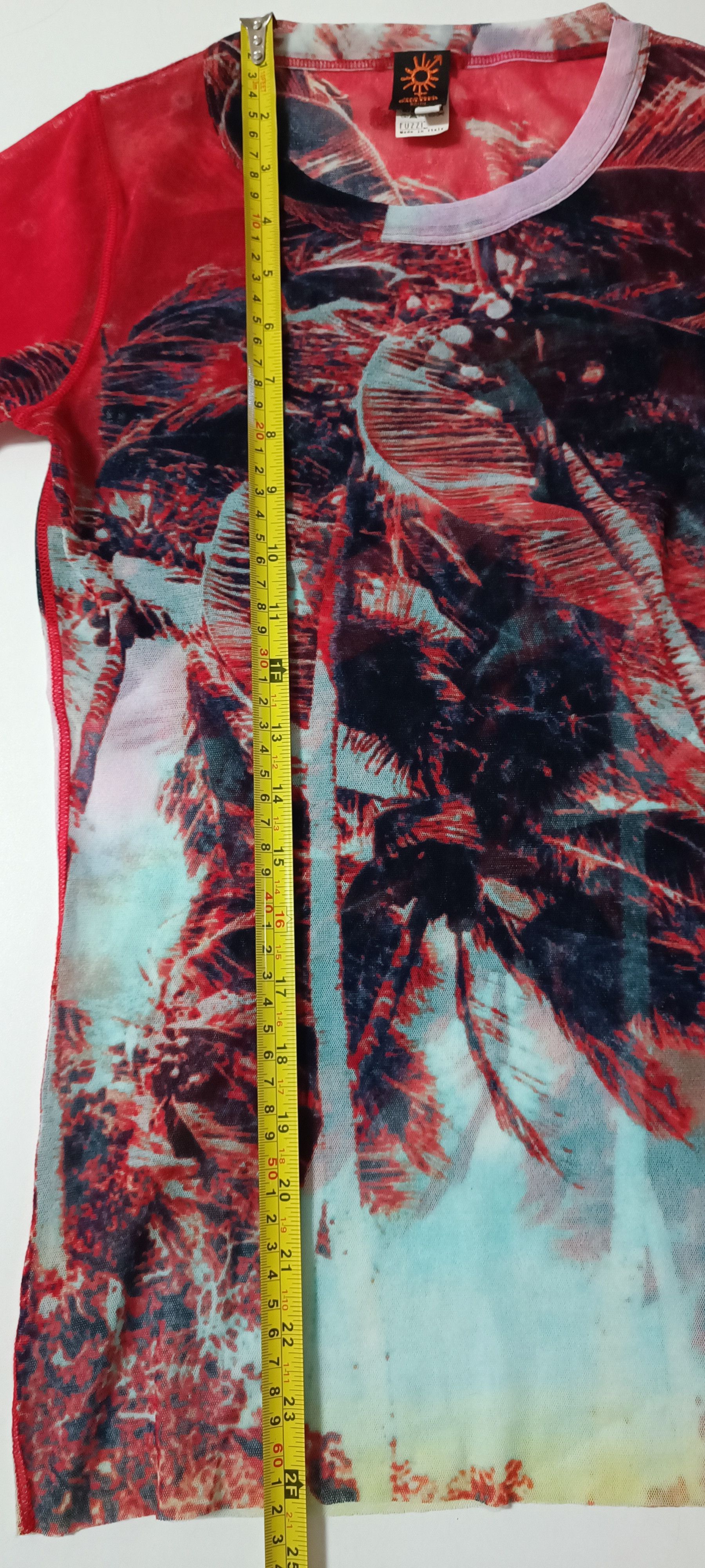 Jean Paul Gaultier Palm trees nylon mesh t-shirt Size US XS / EU 42 / 0 - 11 Thumbnail