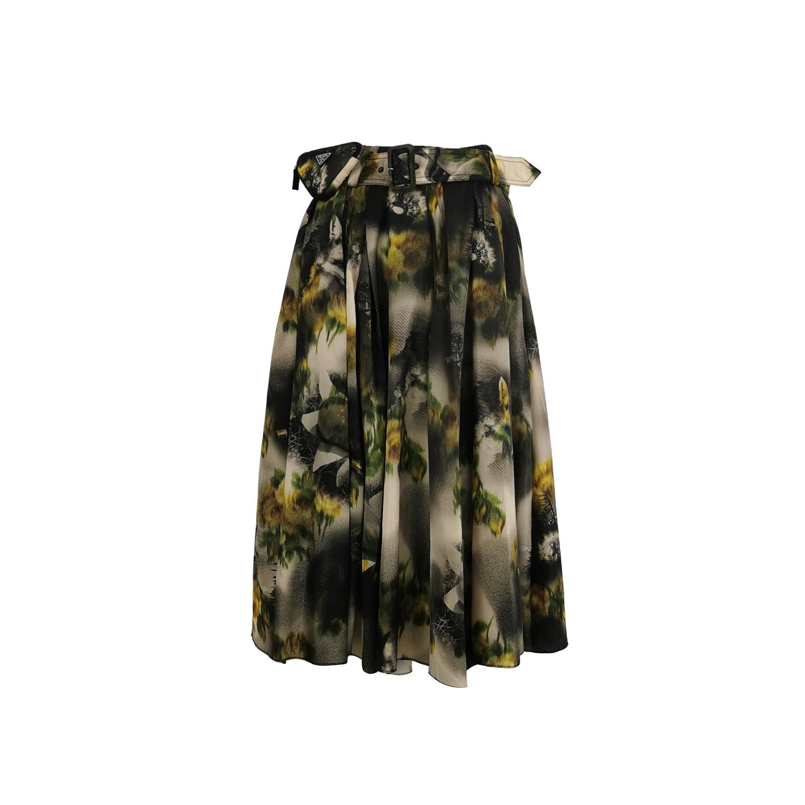Prada Prada Printed Midi Skirt Size 36 Size 25" / US 0 / IT 36 - 1 Thumbnail