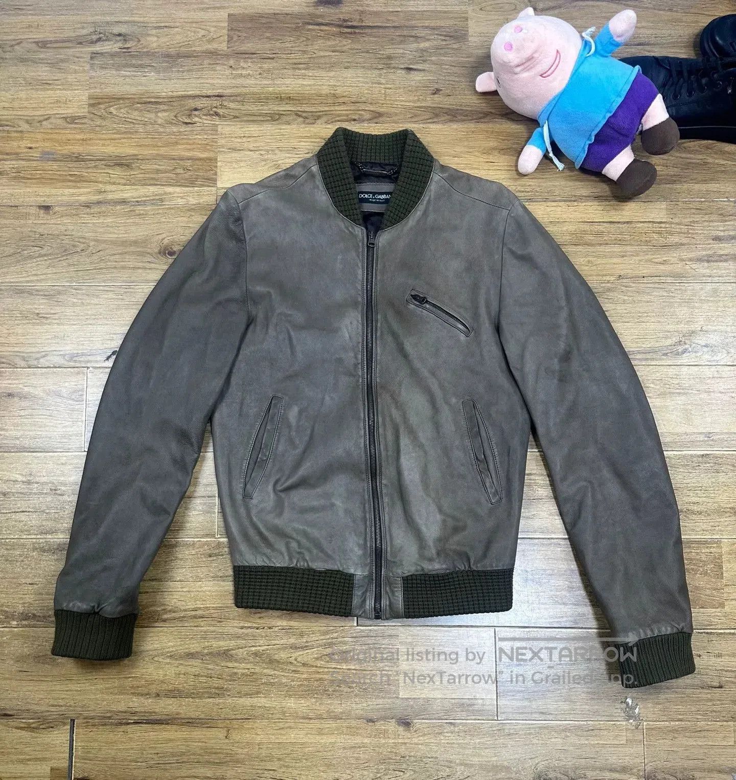 Other Italian Luxury DG Men's Leather Jacket. Size US L / EU 52-54 / 3 - 1 Thumbnail