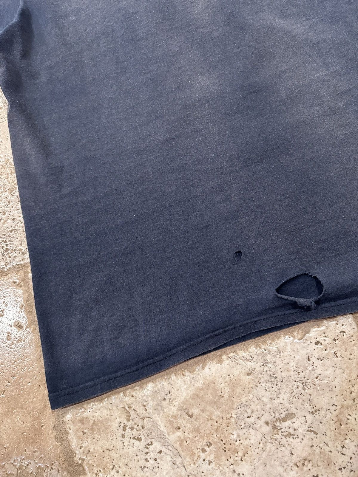 StraightFaded Vintage Blank Faded Black Late 90s Tee Size US XL / EU 56 / 4 - 13 Thumbnail