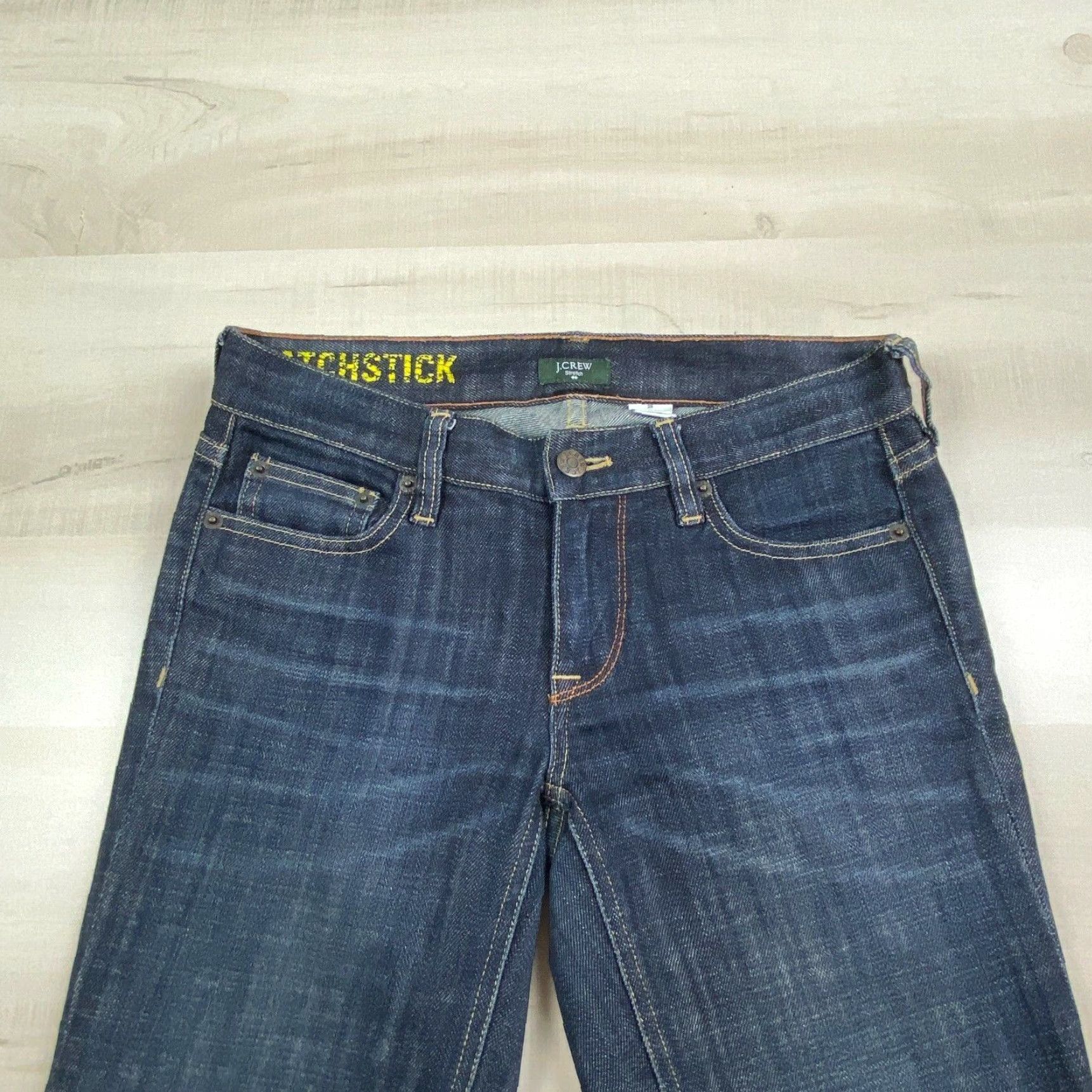 J.Crew J Crew Womens Cropped Jeans 26 Matchstick Dark Wash Denim Crop Low Rise Stretch Size 26" / US 2 / IT 38 - 2 Thumbnail