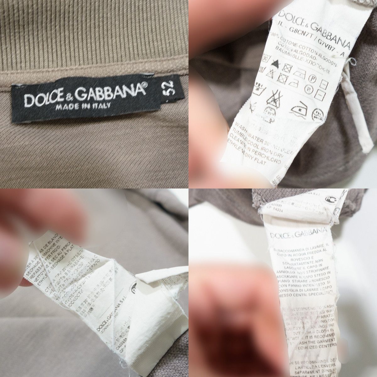 Dolce & Gabbana Johnny Collar Dyed Washed Polo Shirt Size US L / EU 52-54 / 3 - 9 Thumbnail