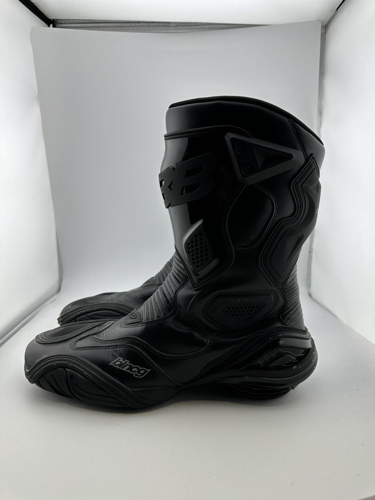 Balenciaga *WORN BY YE* Unreleased color BALENCIAGA TYREX MOTO BOOTS Size US 11 / EU 44 - 2 Thumbnail