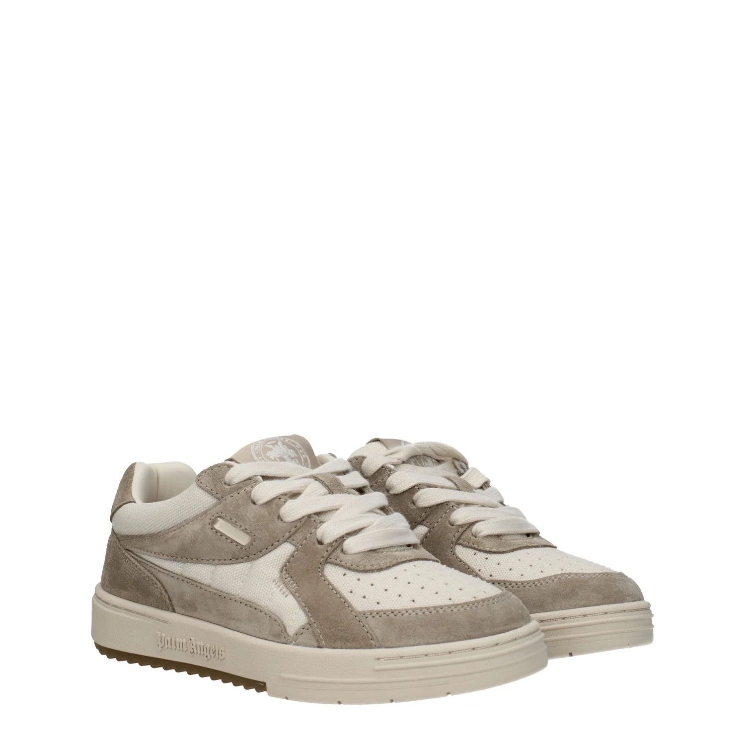 Palm Angels ob1o1e1124 Fabric Sneakers in Beige Size US 6 / IT 36 - 2 Thumbnail