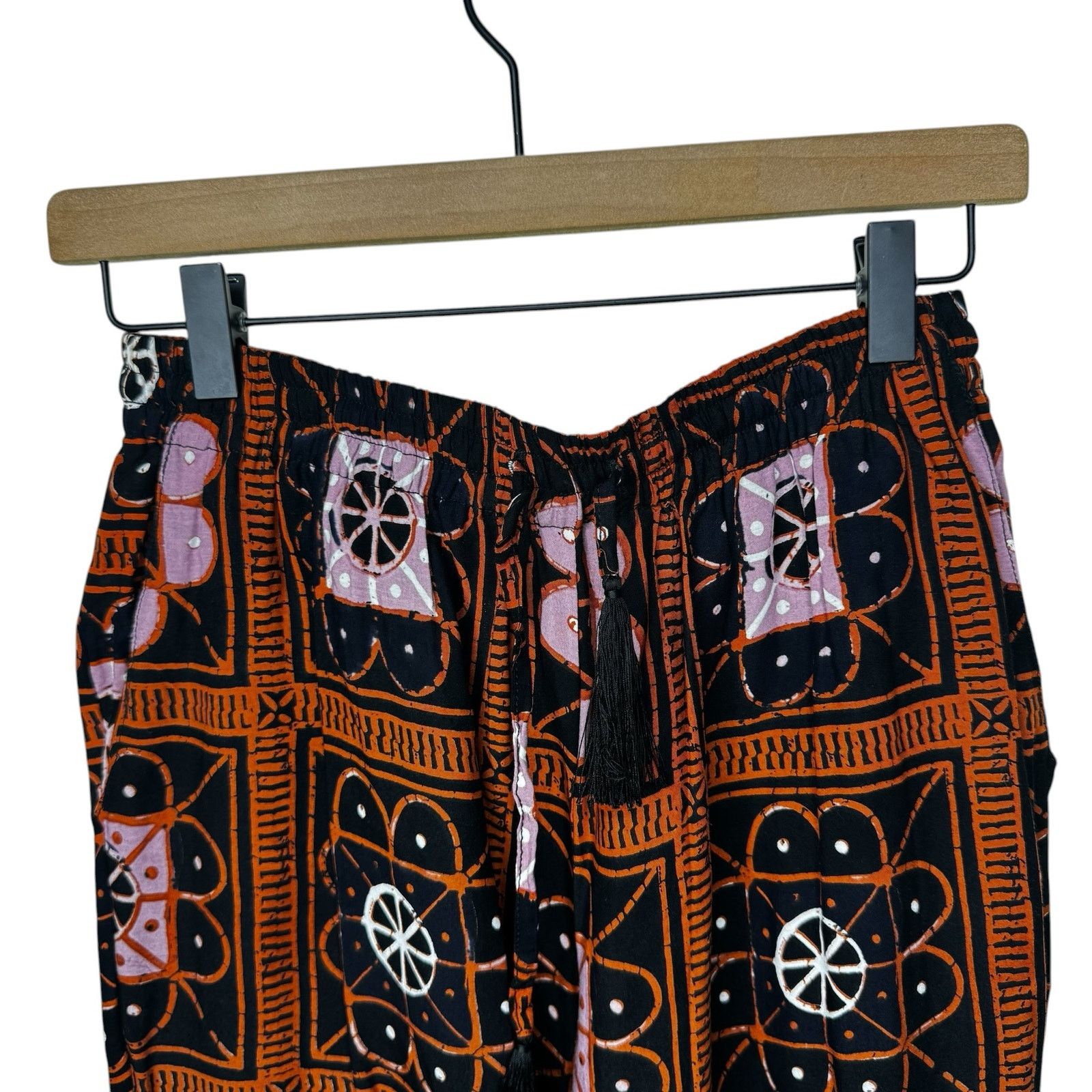 Natalie Martin NATALIE MARTIN Ankle Length Printed Pull on Drawstring Pants Size 27" / US 4 / IT 40 - 5 Thumbnail