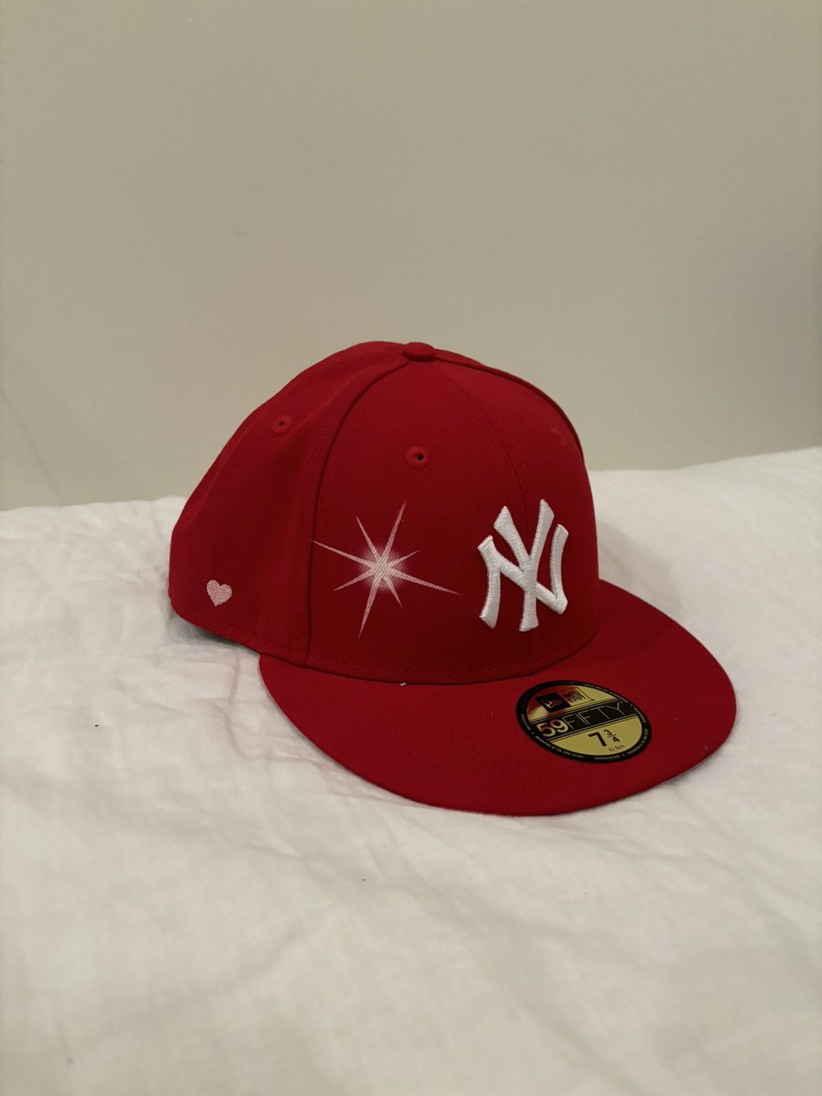 image of Ay El Ay En Valentines Day Hat in Red, Men's
