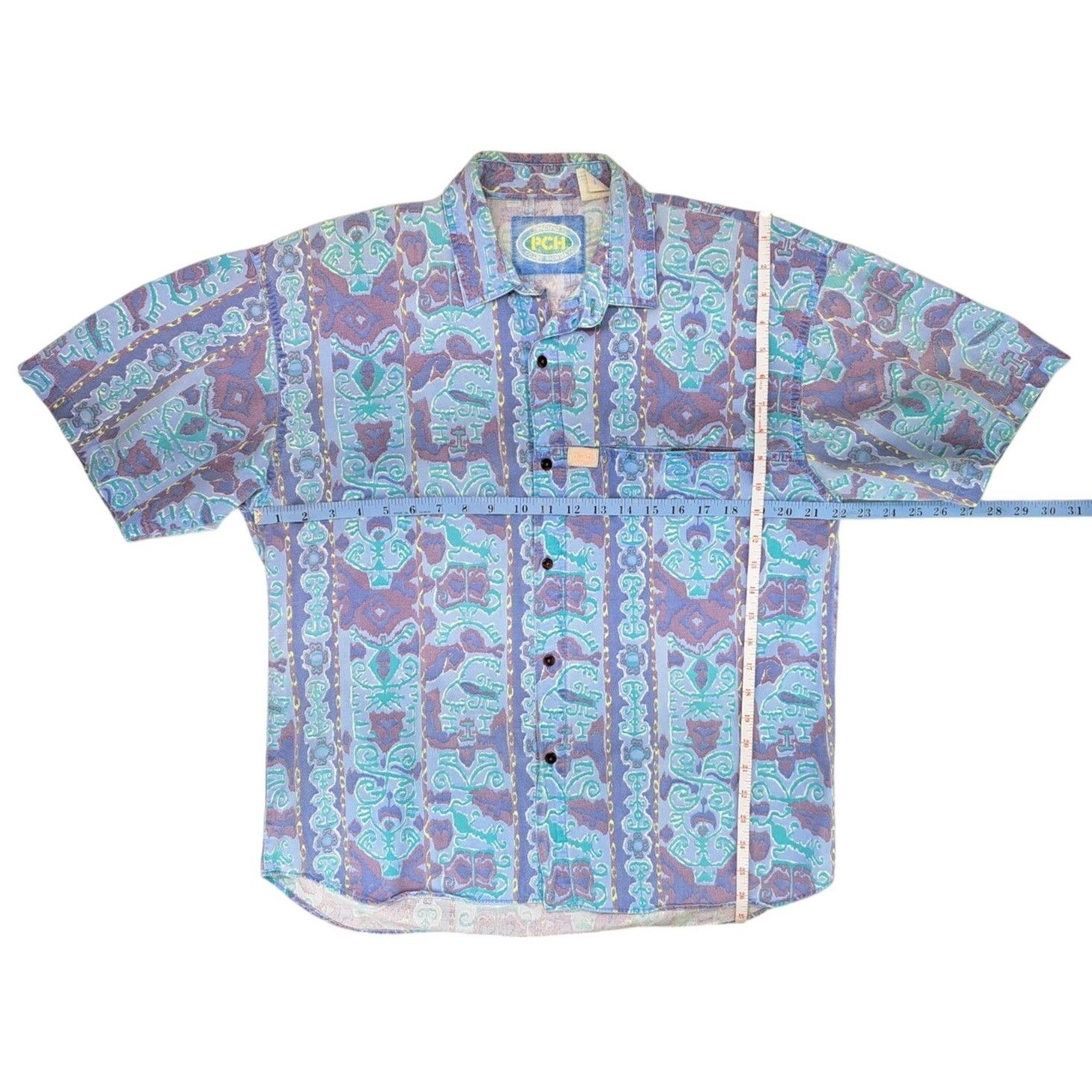 Vintage Vintage PCH Pacific Coast Highway Men Medium Ikat Print Size US M / EU 48-50 / 2 - 7 Thumbnail