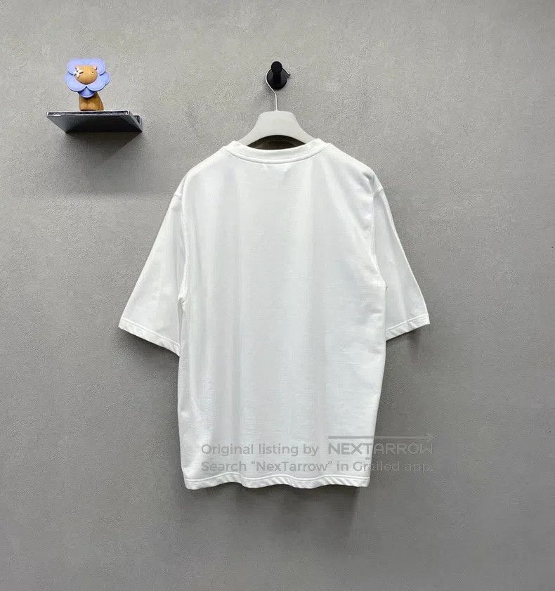 Hermes Hermes White logo print crewneck short-sleeve Size M / US 6-8 / IT 42-44 - 3 Thumbnail